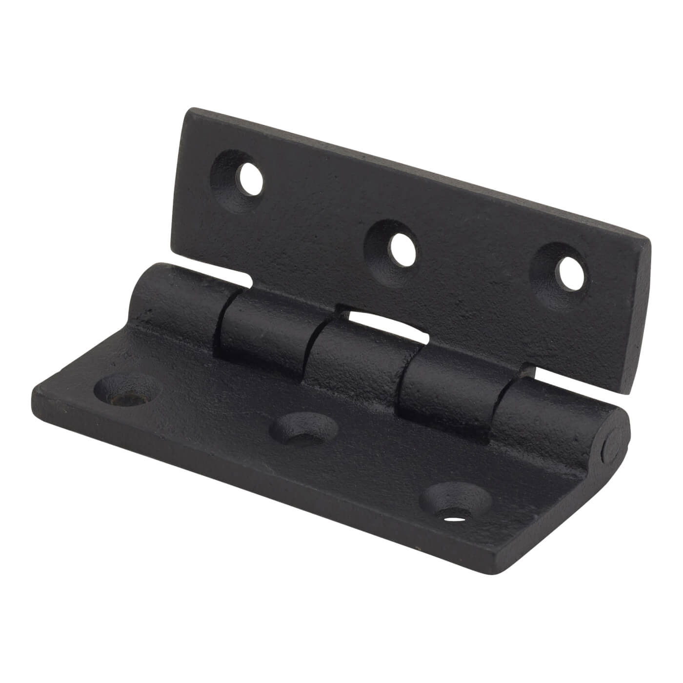 Cast Iron Butt Door Hinge - 75 x 50 x 4.5mm - Antique Black Iron - Pair - view 3
