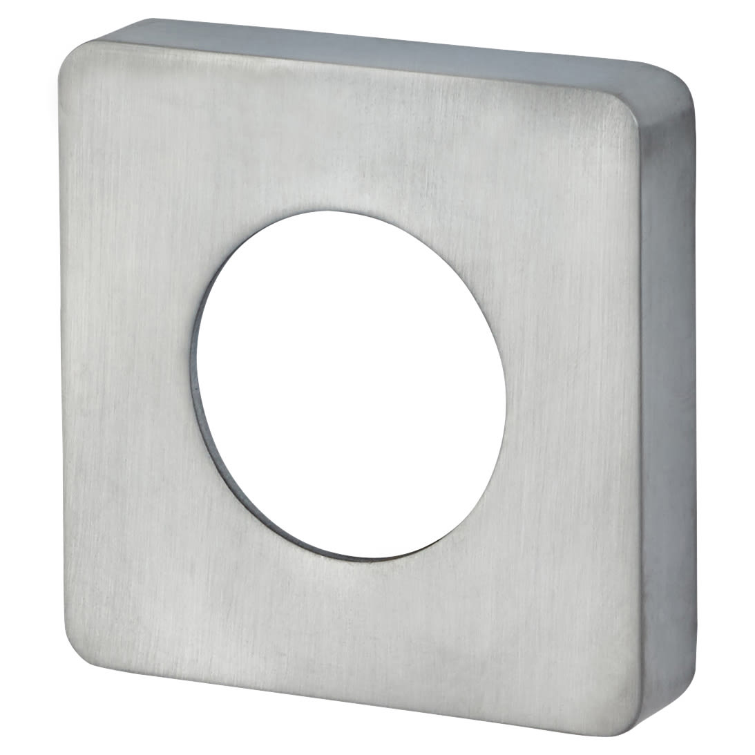 Square Passage Rose Cover - 52 x 52mm - Satin Chrome - view 3