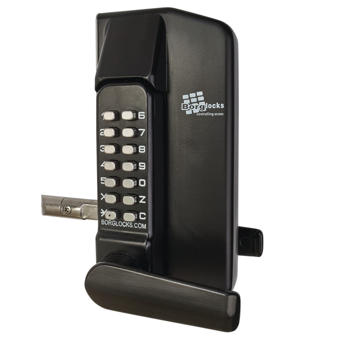 Borg BL3400 External Marine Grade Easicode Pro Push Button Gate Code Lock - Black - view 3