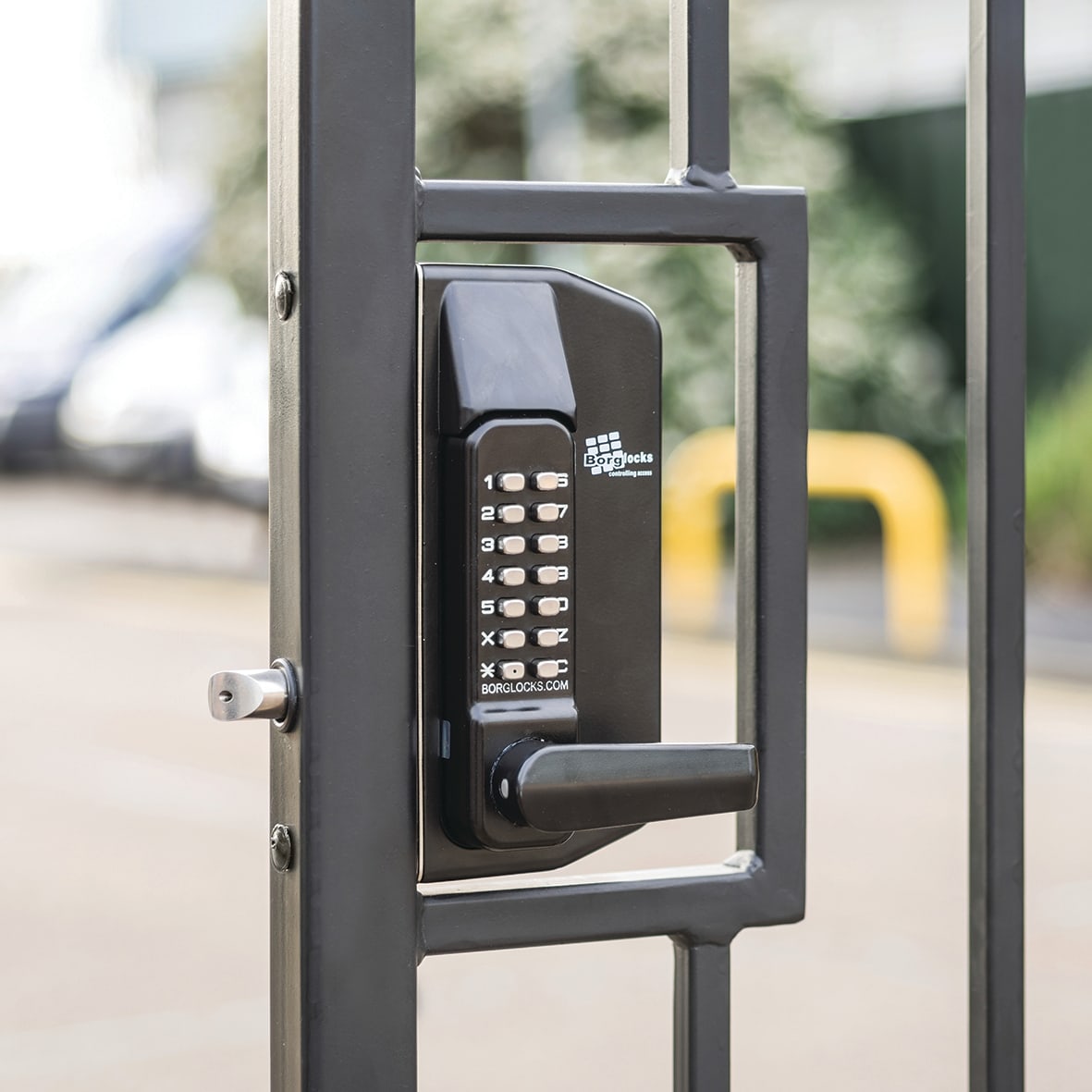 Borg BL3400 External Marine Grade Easicode Pro Push Button Gate Code Lock - Black - view 5