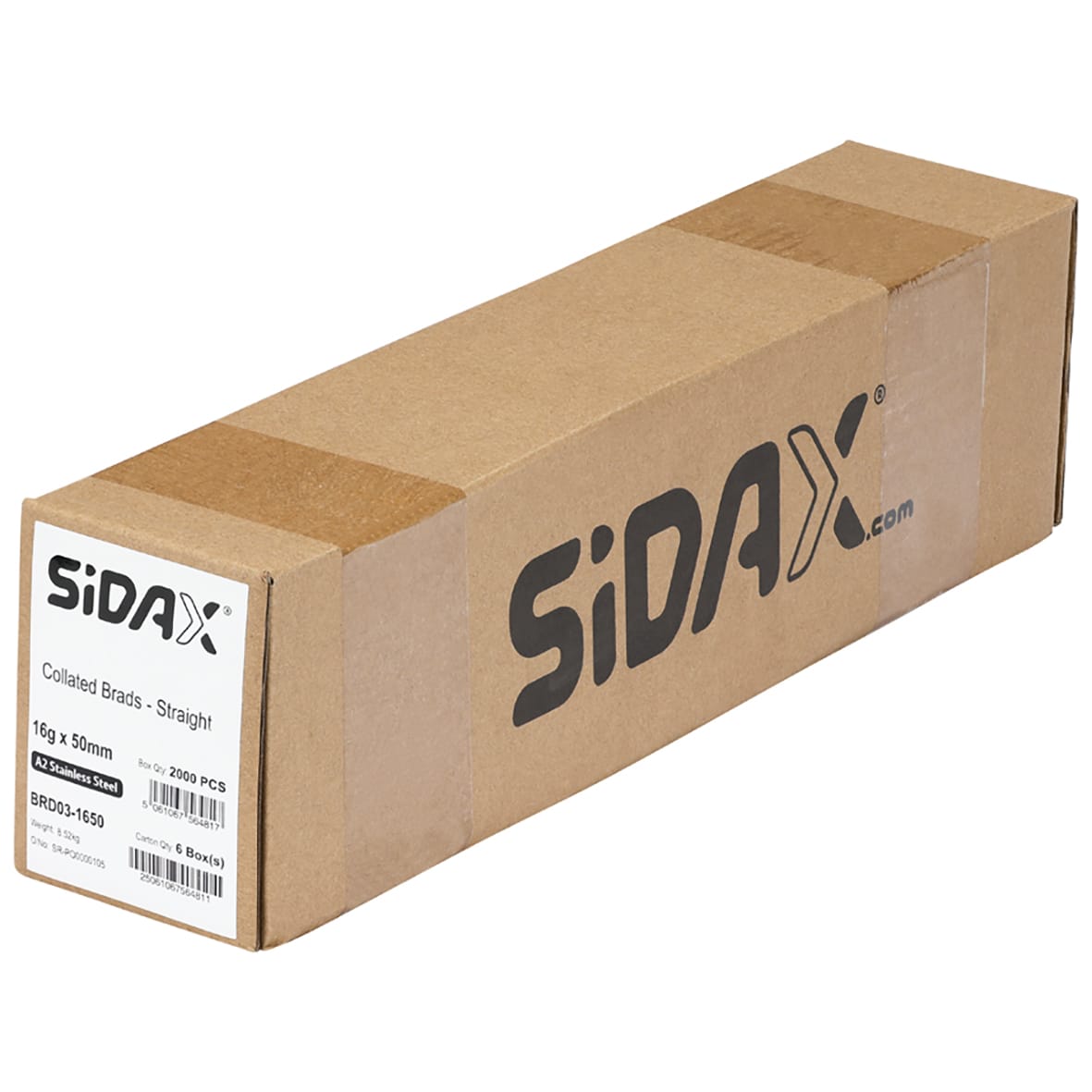 Second Fix Brad Nail - Straight - 16 Gauge x 50mm - A2 Stainless Steel - Pack of 2000 - view 4