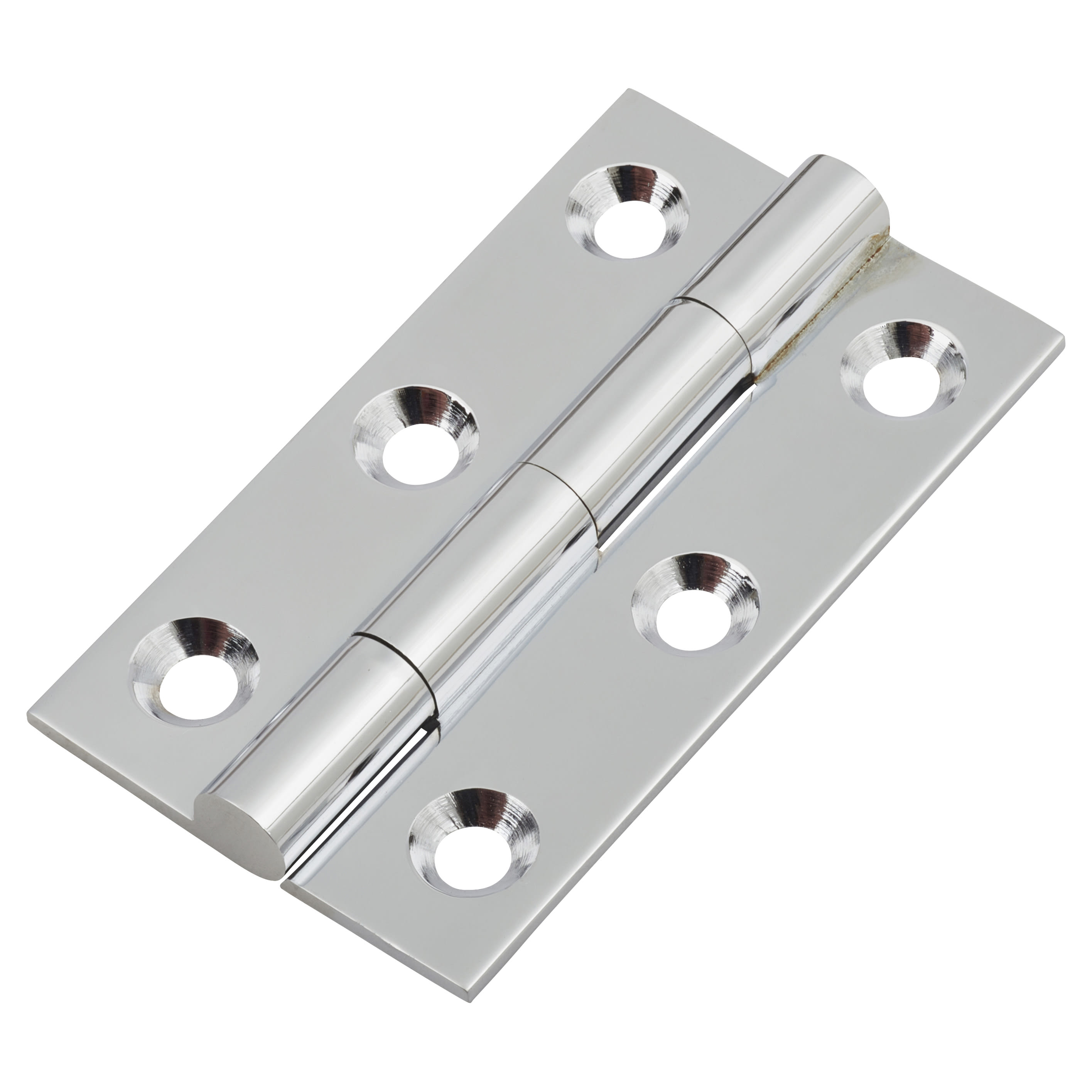 Solid Drawn Butt Cabinet Hinge - 50 x 28 x 1.45mm - Polished Chrome - Pair - view 2