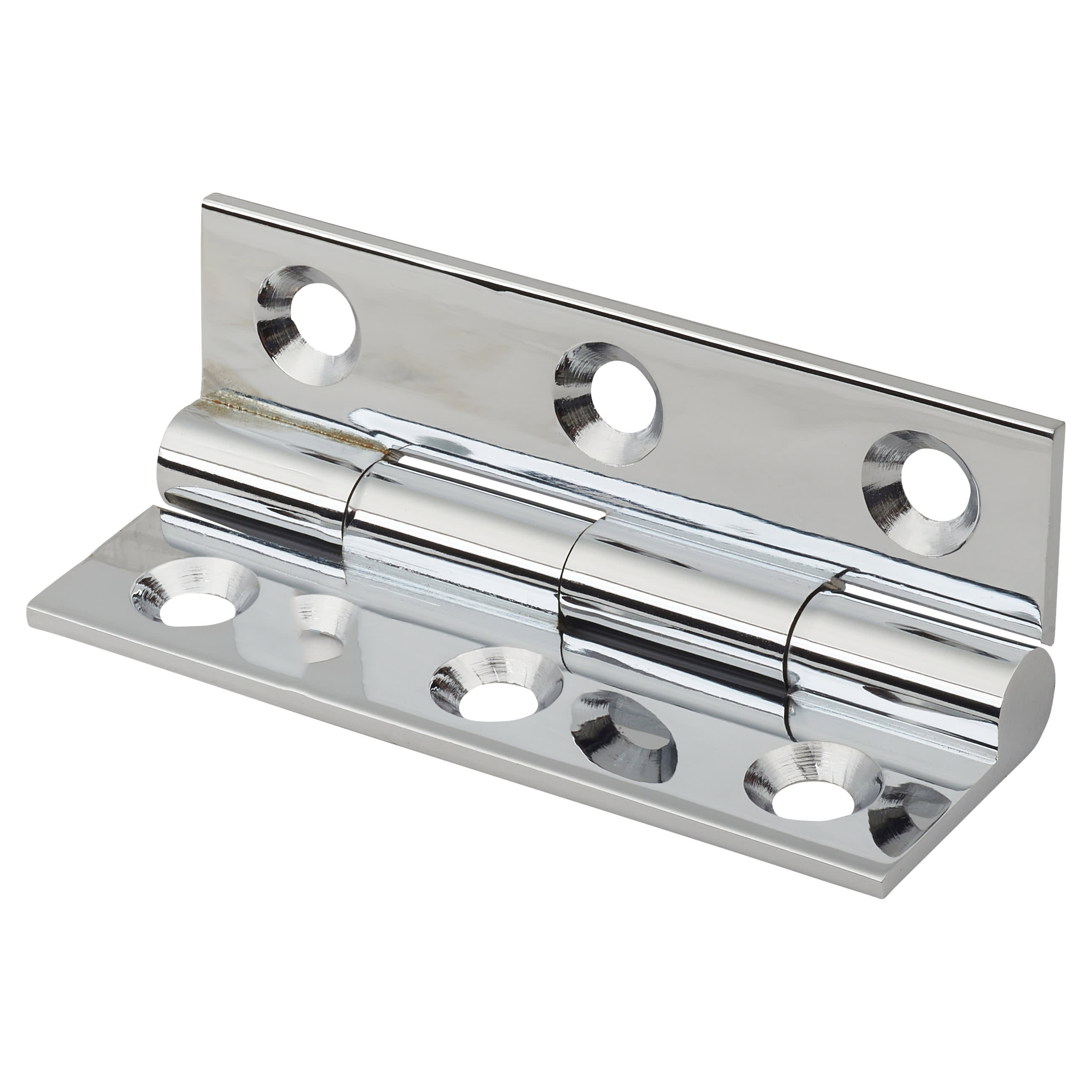 Solid Drawn Butt Cabinet Hinge - 50 x 28 x 1.45mm - Polished Chrome - Pair - view 3