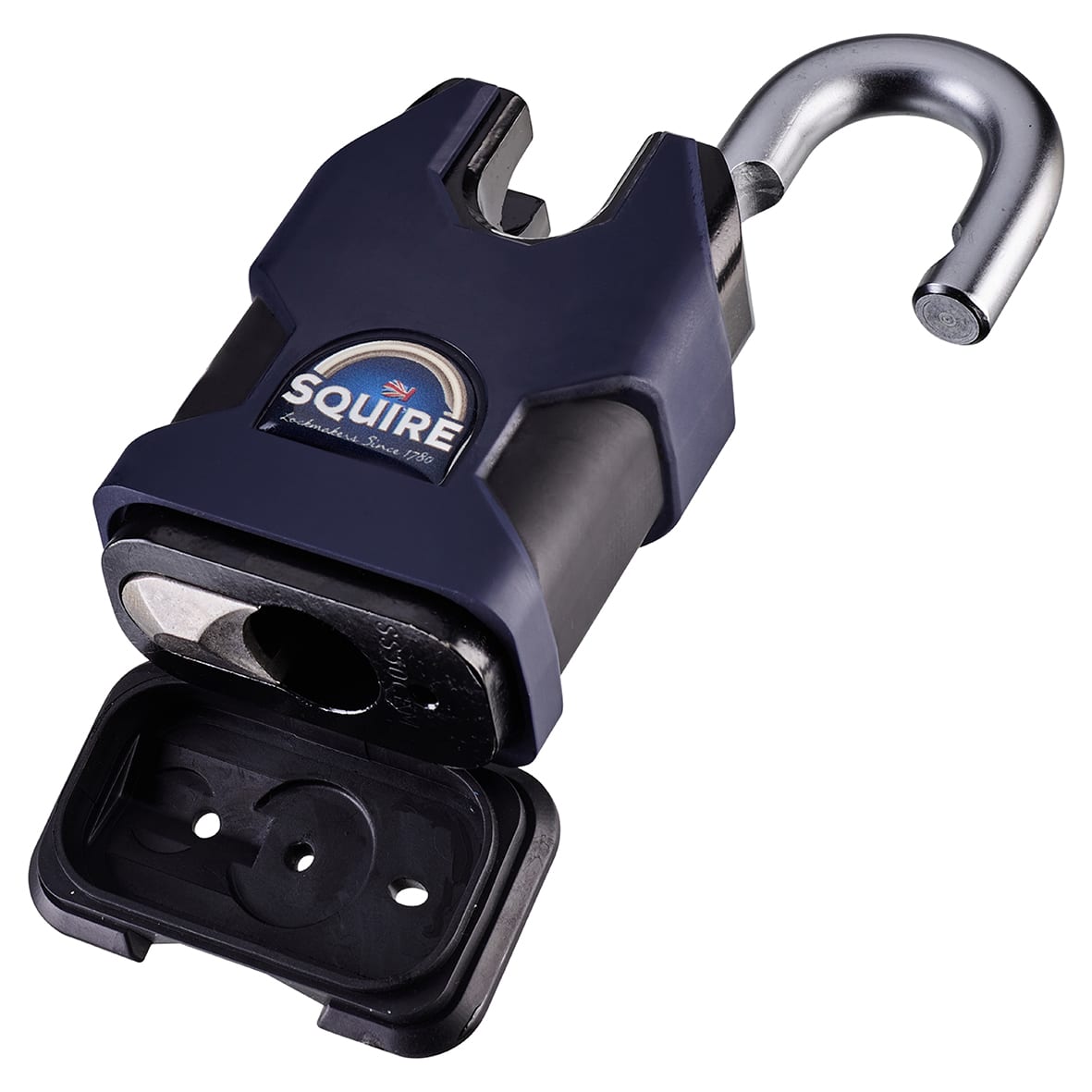 SS50CP5 High Security Closed Shackle Padlock - 16 x 16mm Shackle - Keyed to Differ - Blue - view 4