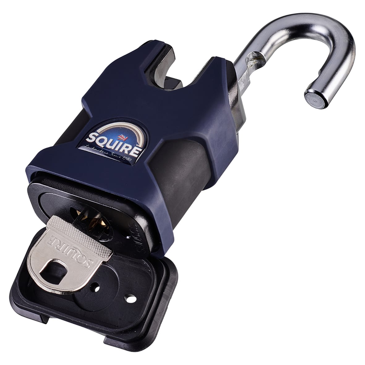 SS50CP5 High Security Closed Shackle Padlock - 16 x 16mm Shackle - Keyed to Differ - Blue - view 5