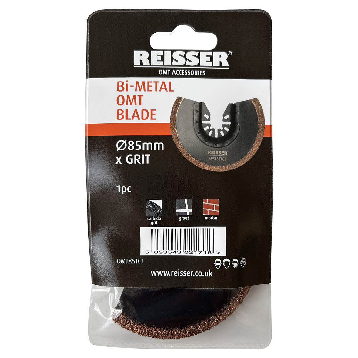 Half-Round Carbide Grit Multi Tool Blade - 85 x 20mm - view 2