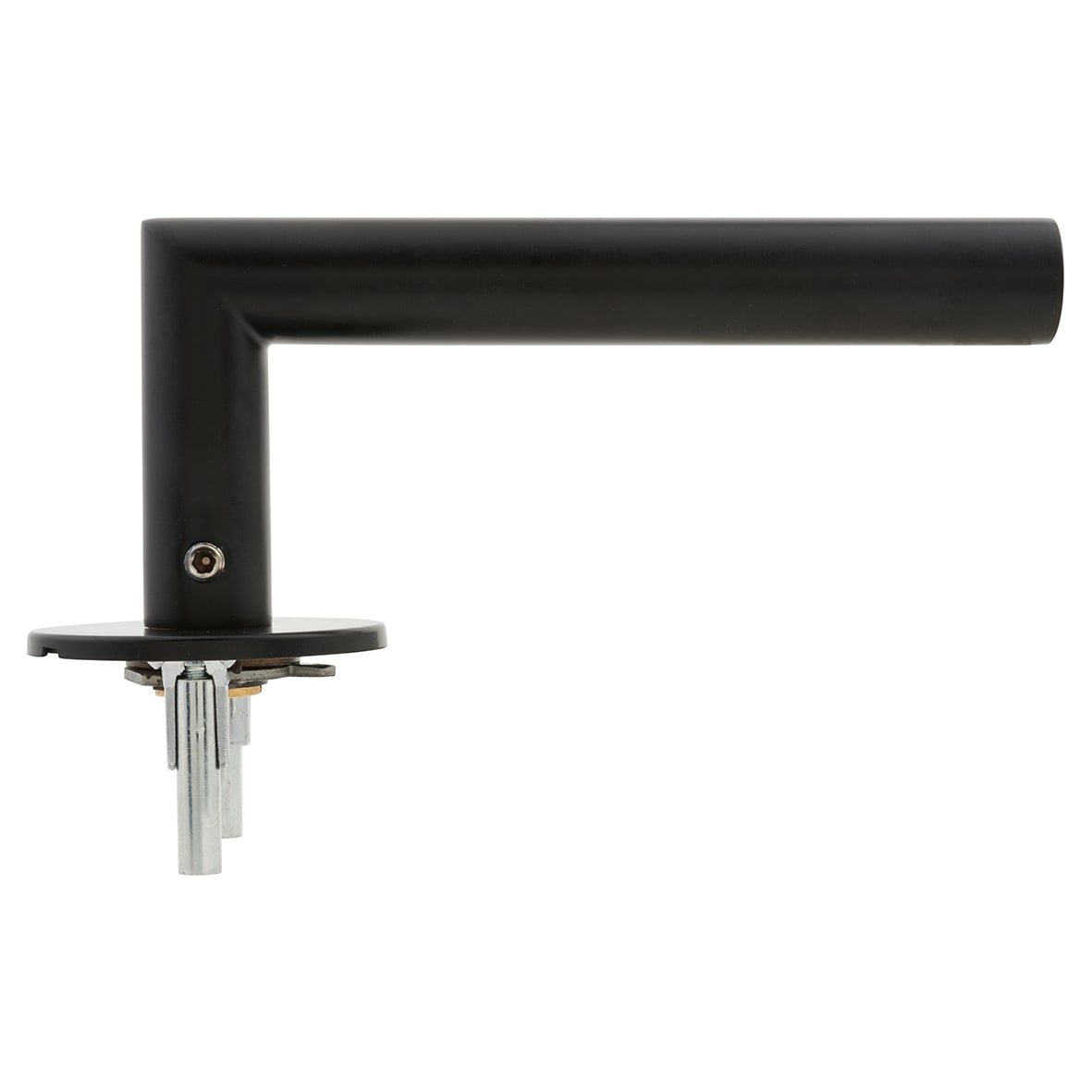 Matt Black Door Handles on Round Slim Rose - Schema Minim Range - view 5