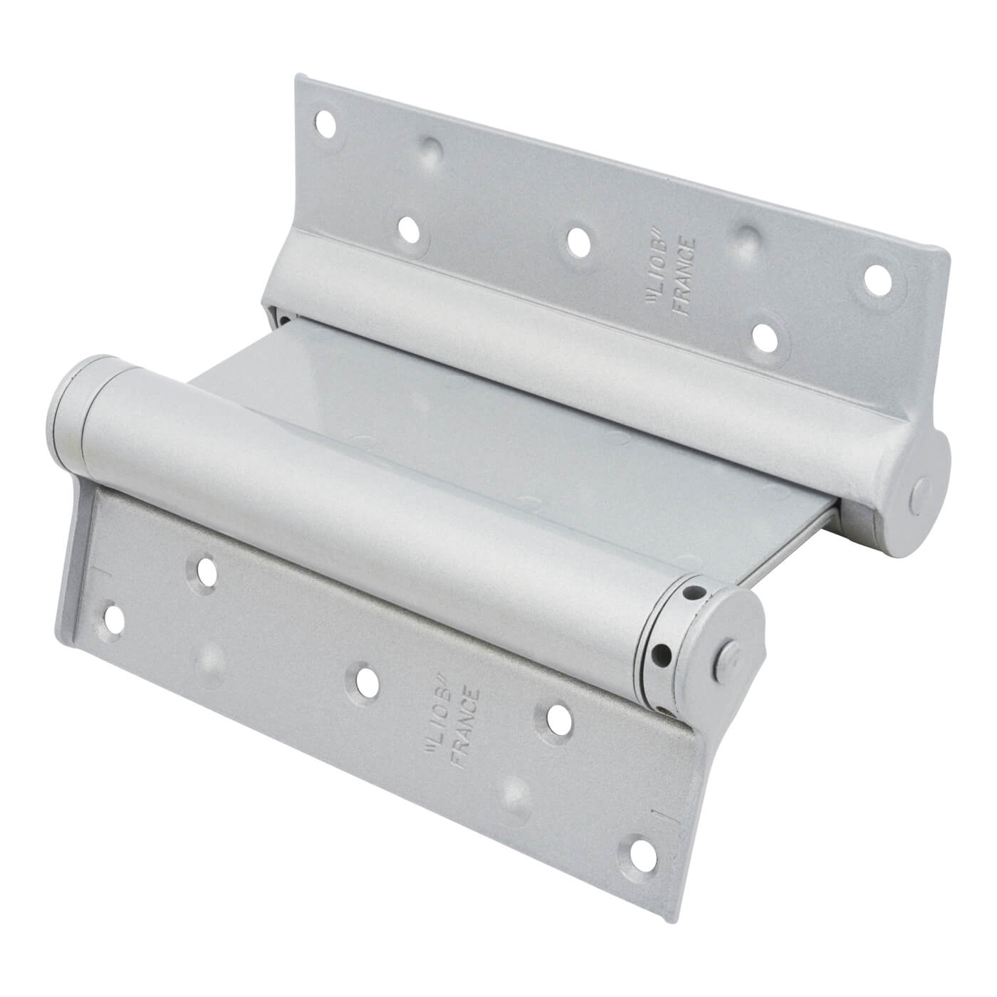 Double Action Self Closing Fire Rated Spring Hinge - 200mm Length - FD60 - Silver - Pair - view 3