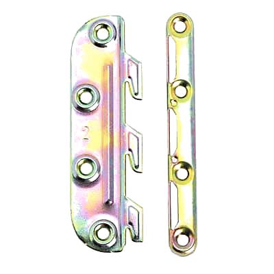 Bed Fitting Set - 127 x 29 x 15mm - Steel - Pack of 4 - view 2