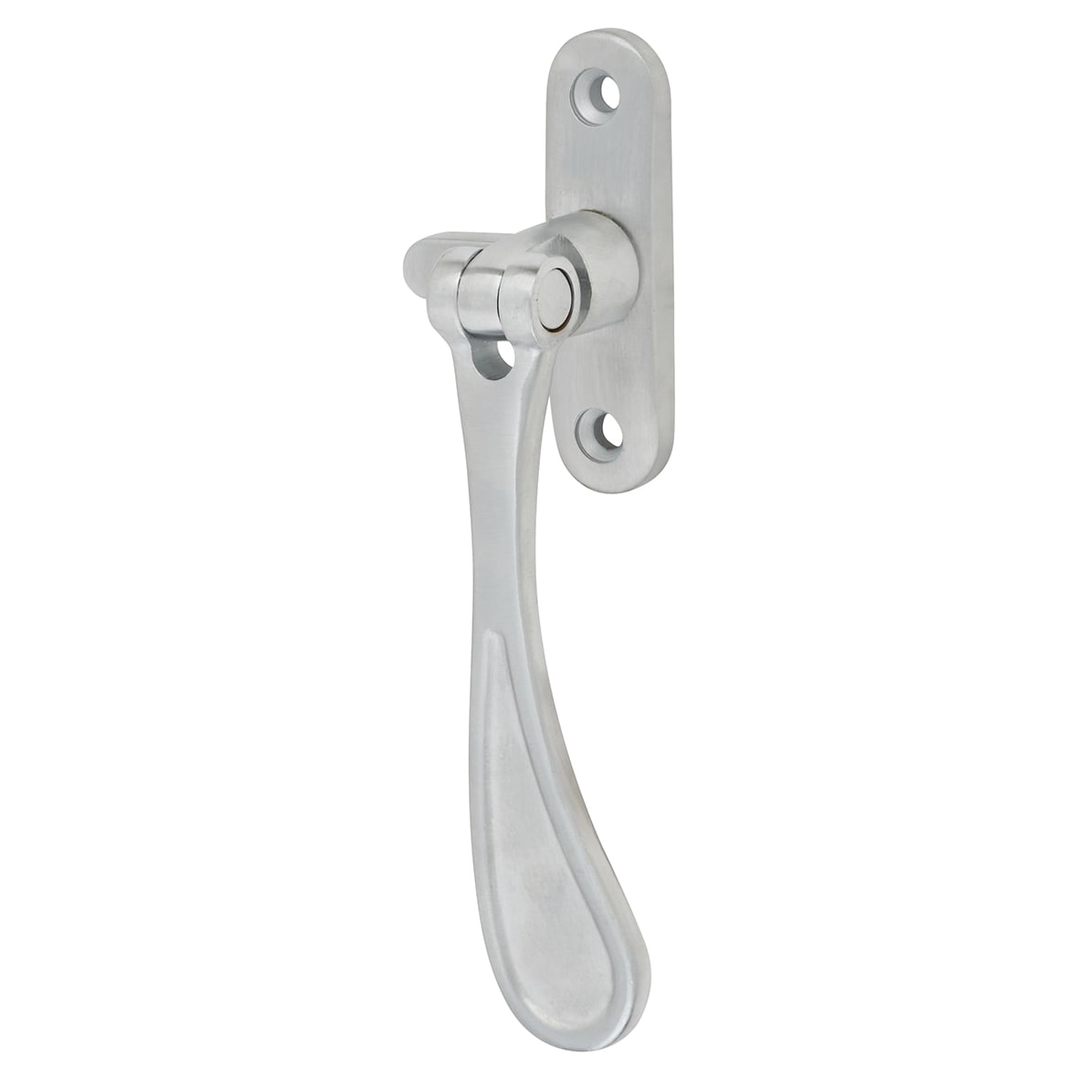 Victorian Mortice & Hook Plate Casement Window Fastener - Reversible - Satin Chrome - view 4