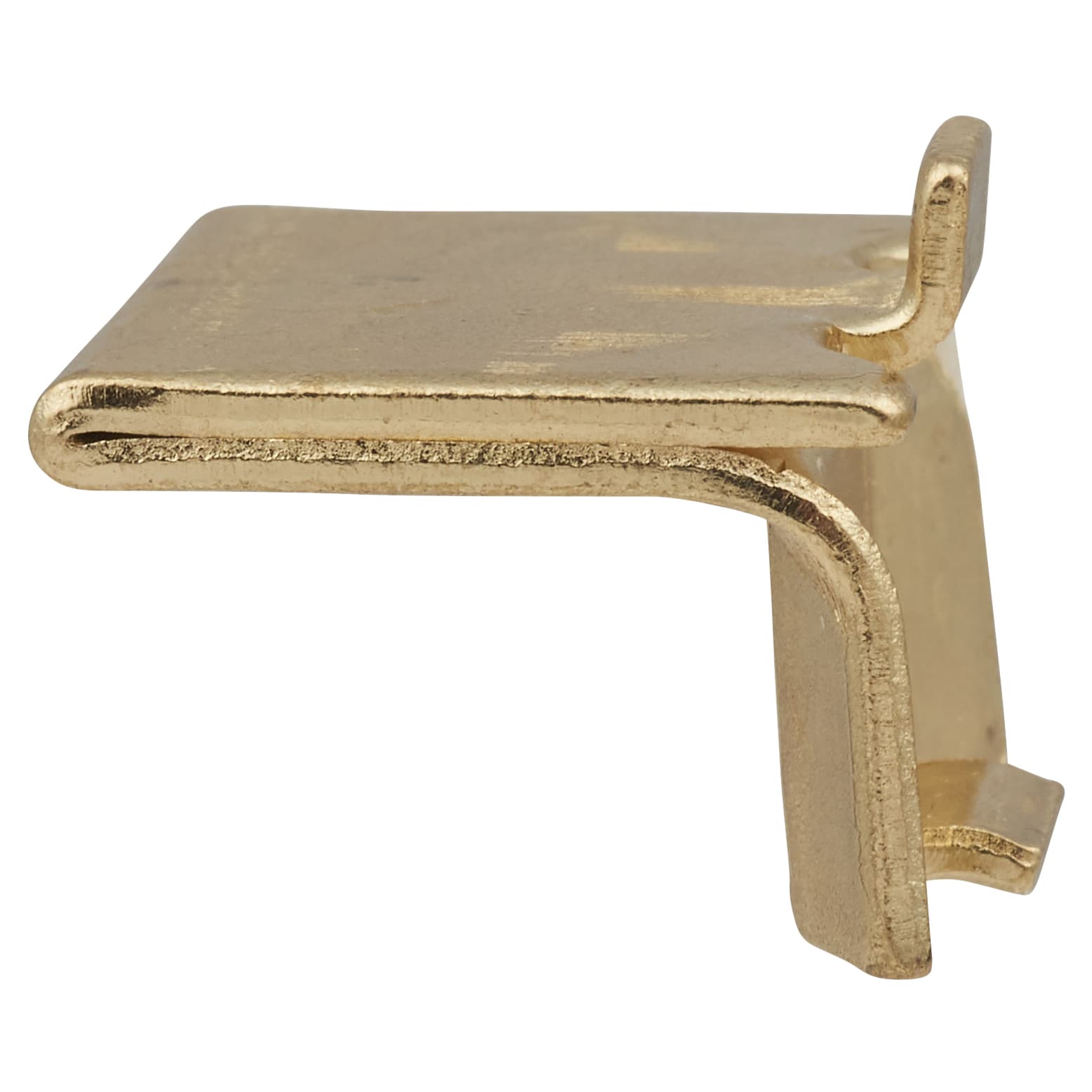 Heavy Duty Raised Bookcase Clip - Electro Brass Plated - Pack of 10 - view 3