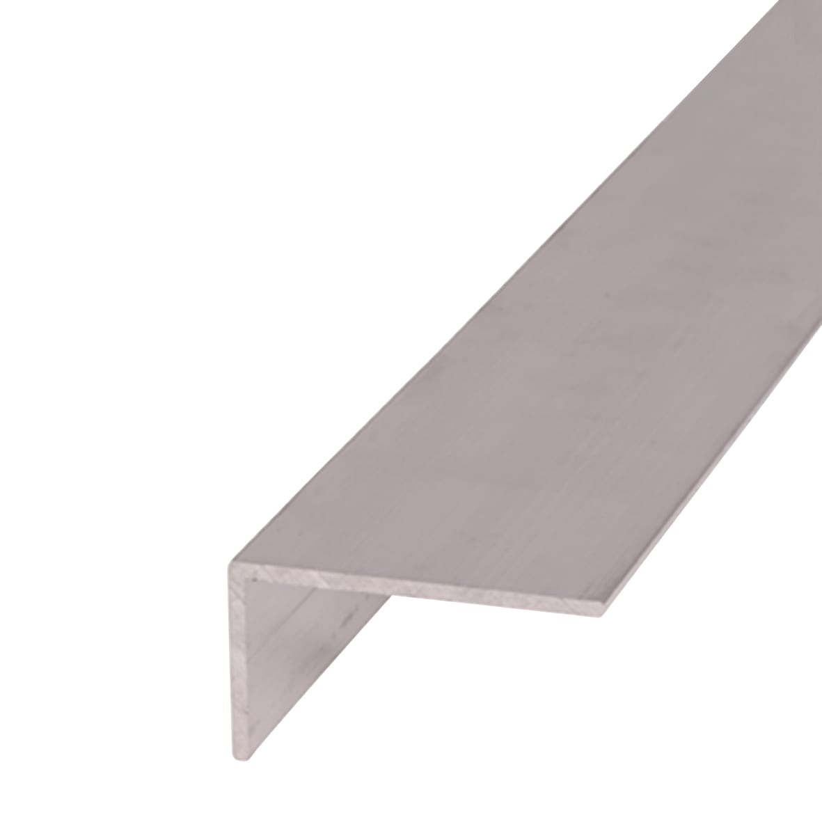 1000mm Aluminium Angle - Unequal Sided - 23.5 x 43.5 x 1.5mm - Raw - view 2