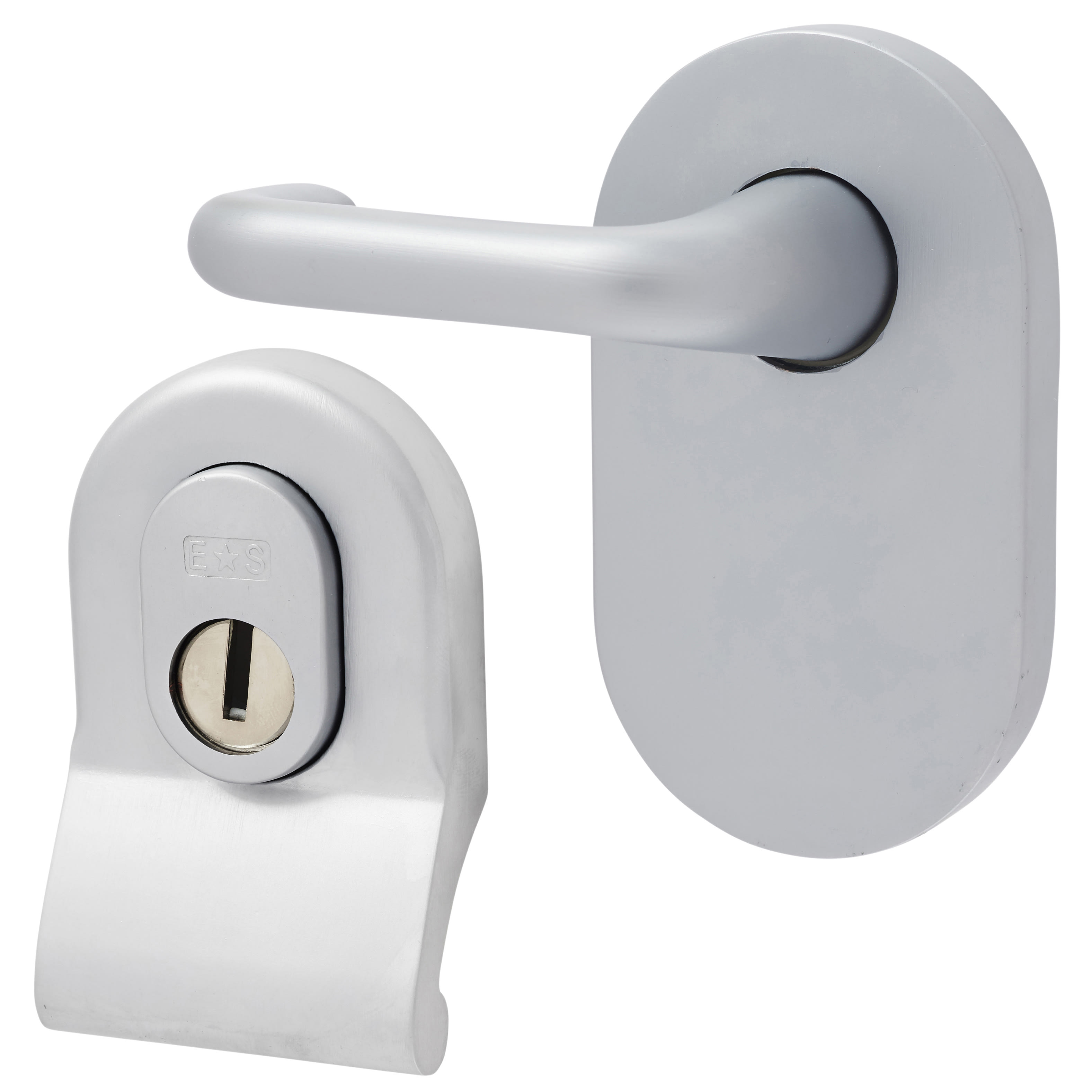 Satin Chrome Cylinder Pull and Disabled Turn for Mortice Nightlatch - view 2