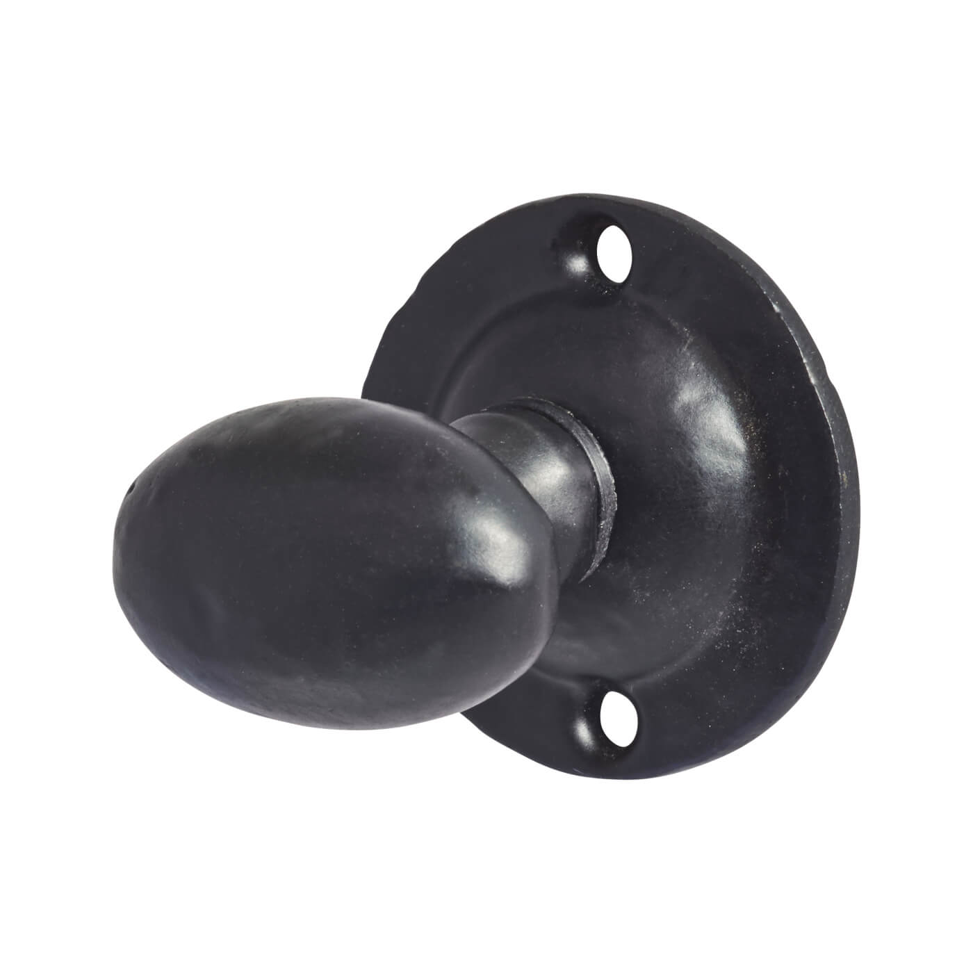 Oval Spline Thumbturn Only - Antique Black Iron - view 2