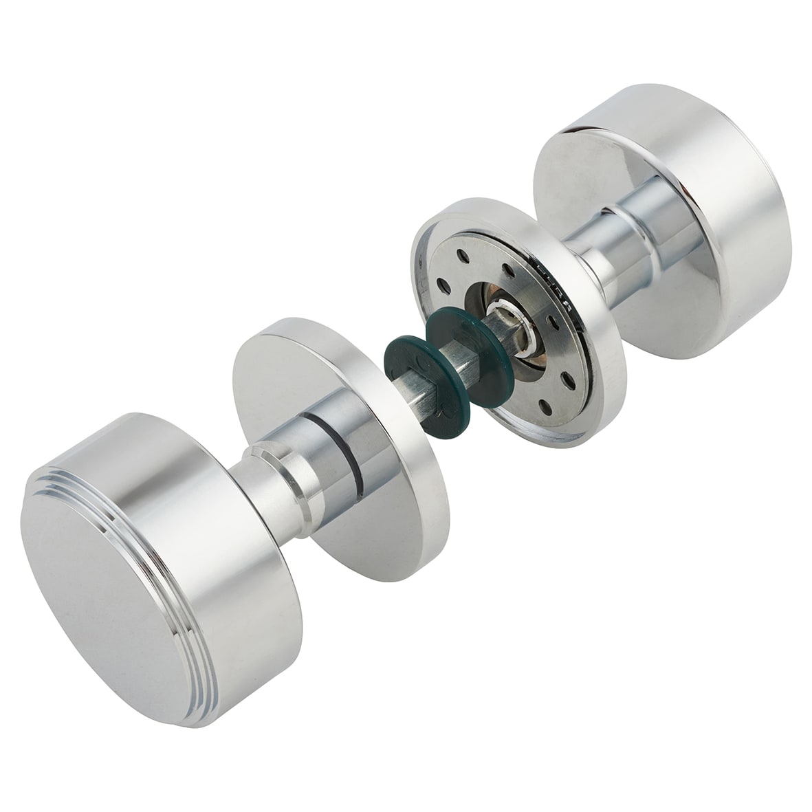 Polished Chrome Step Mortice Door Knob - 60mm Rose Diameter - view 4