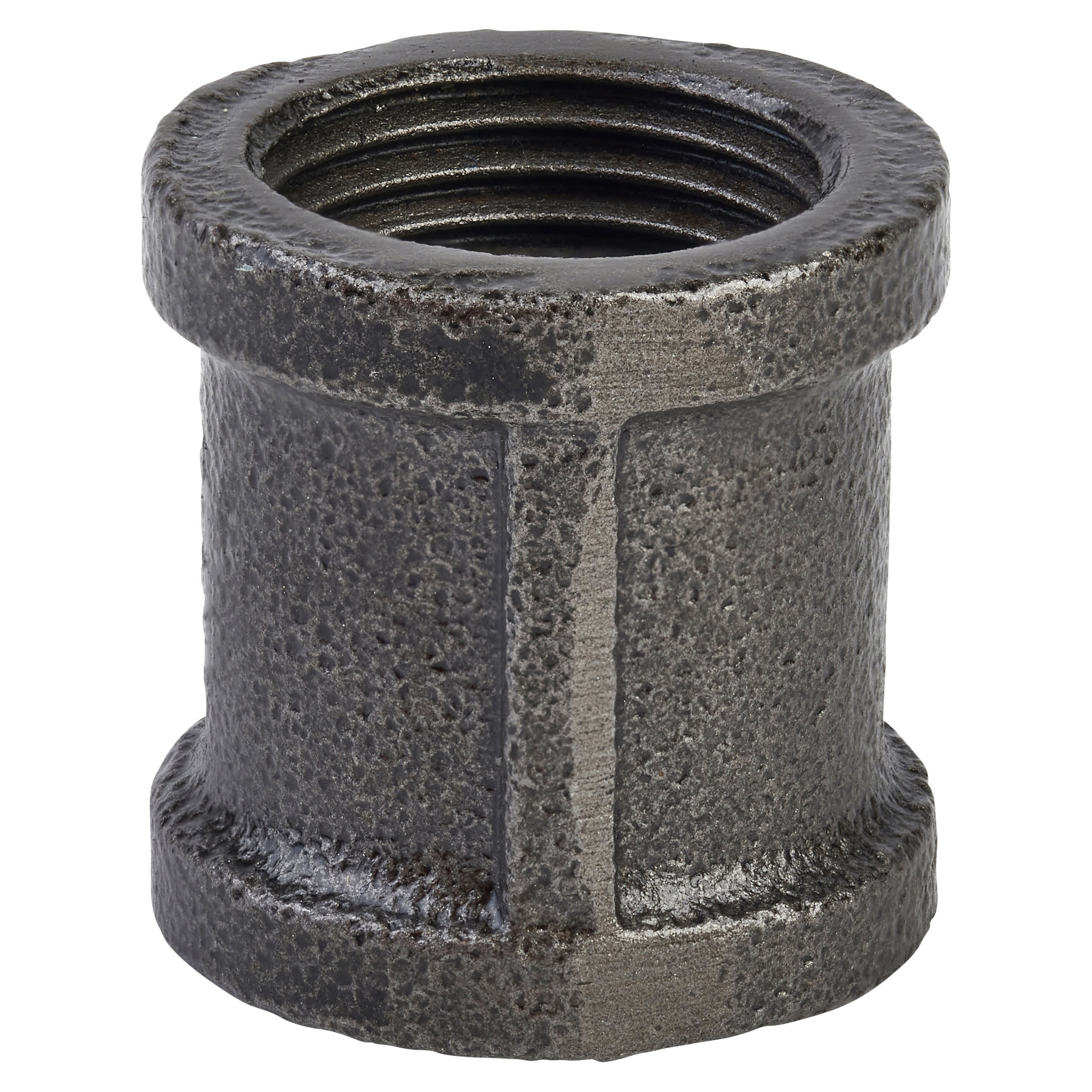 3/4" Pipe Shelving Iron Straight Pipe Connector - Grey - view 2
