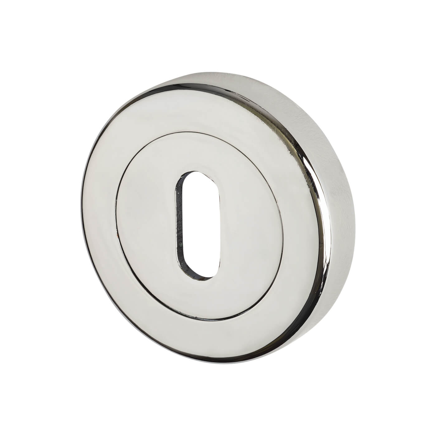 Sorrento Escutcheon - 53mm Diameter - Keyhole - Polished Chrome - view 2
