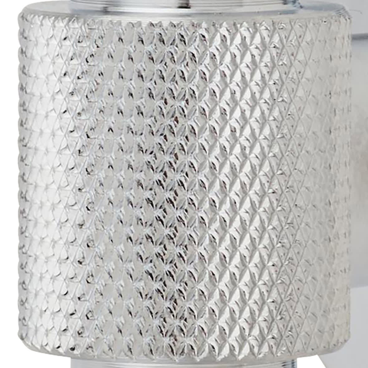 Knurled Single Coat Hook - 55 x 52mm - Satin Chrome - view 4