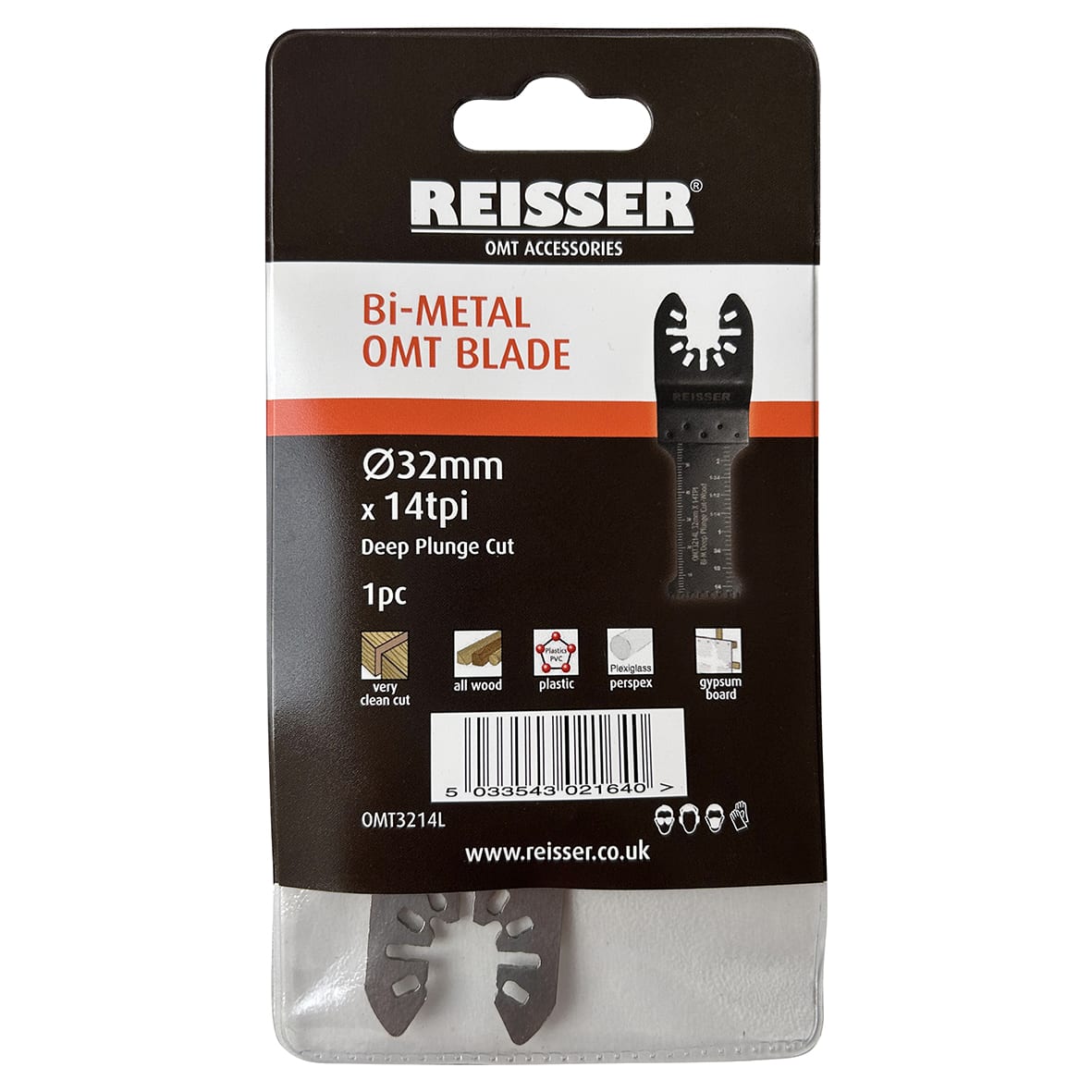 Japanese Tooth Bi-Metal Long Multi Tool Blade - 32mm x 14 TPI - view 2