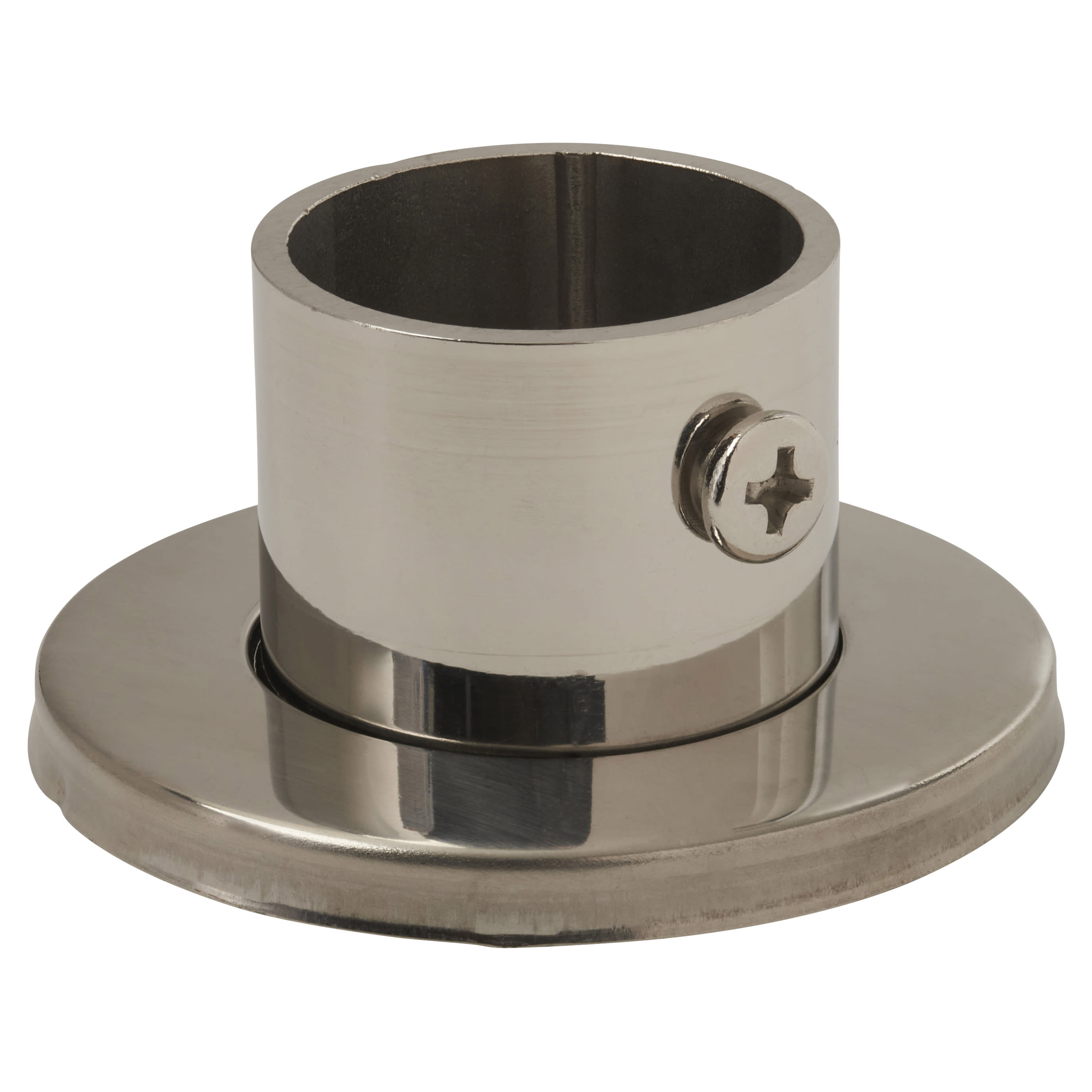25mm Tube Hanging Rail End Socket - Polished Stainless Steel - view 2
