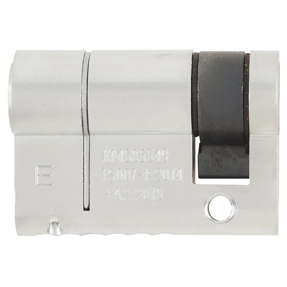 1 Star 6 Pin 46mm Euro Single Cylinder - 36 + 10mm - Satin Chrome - Keyed to Differ - view 2