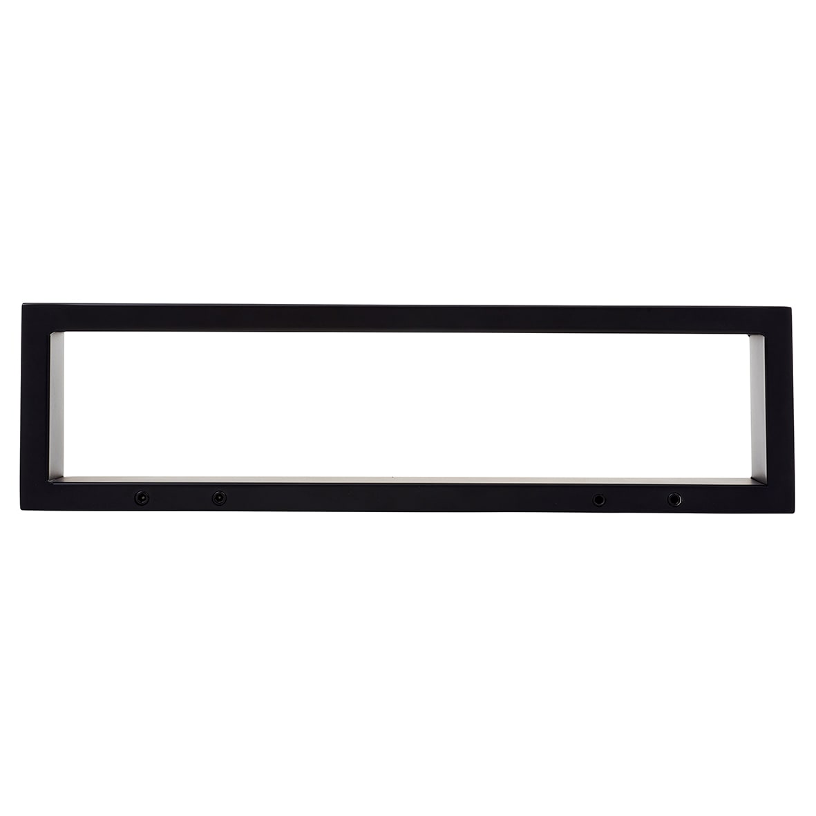 Contemporary Square Towel Rail - 260 x 70 x 30mm - Matt Black - view 2