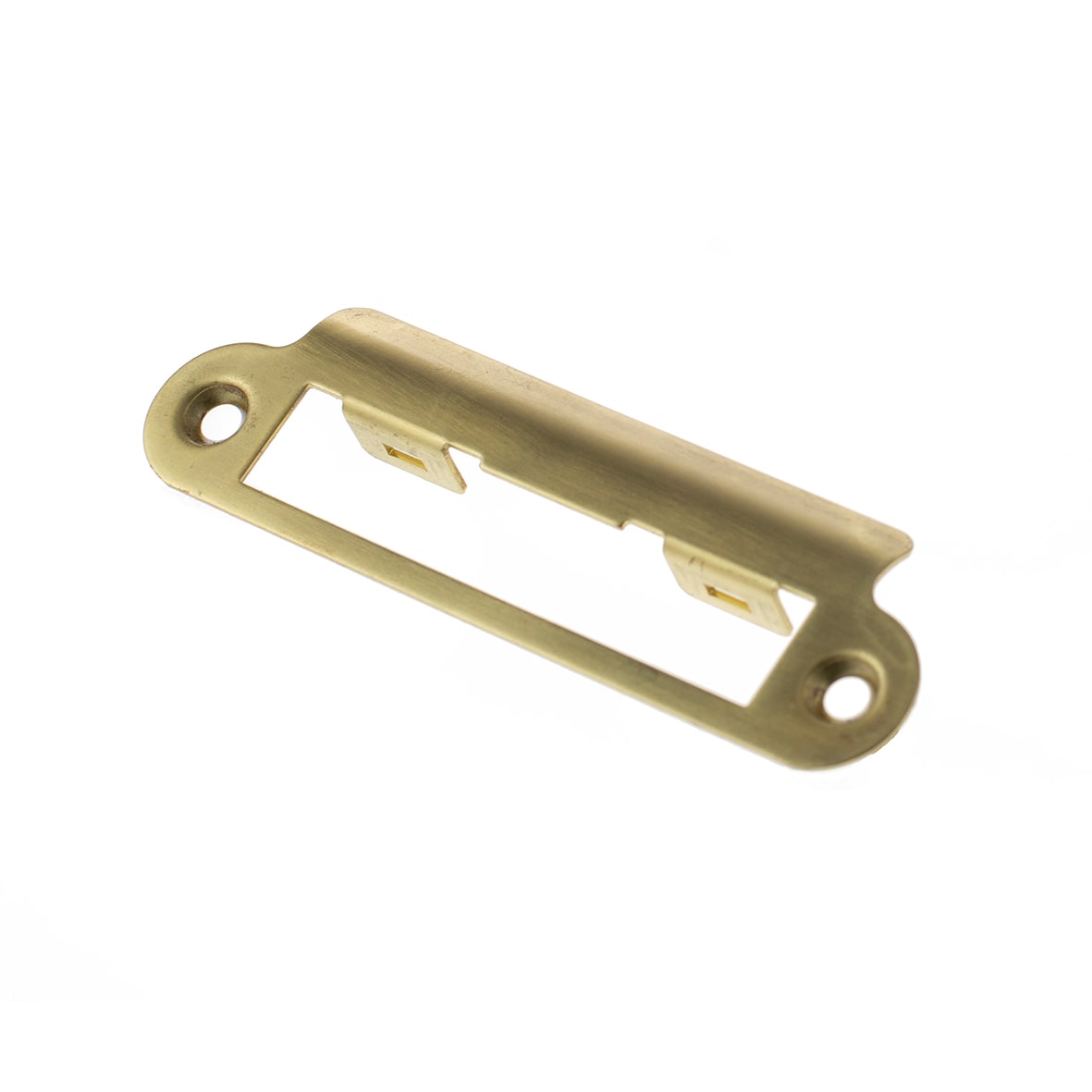 Fire-Rated Bolt Through Bathroom Lock - 77mm Case - 57mm Backset - Radius - Satin Brass - view 3