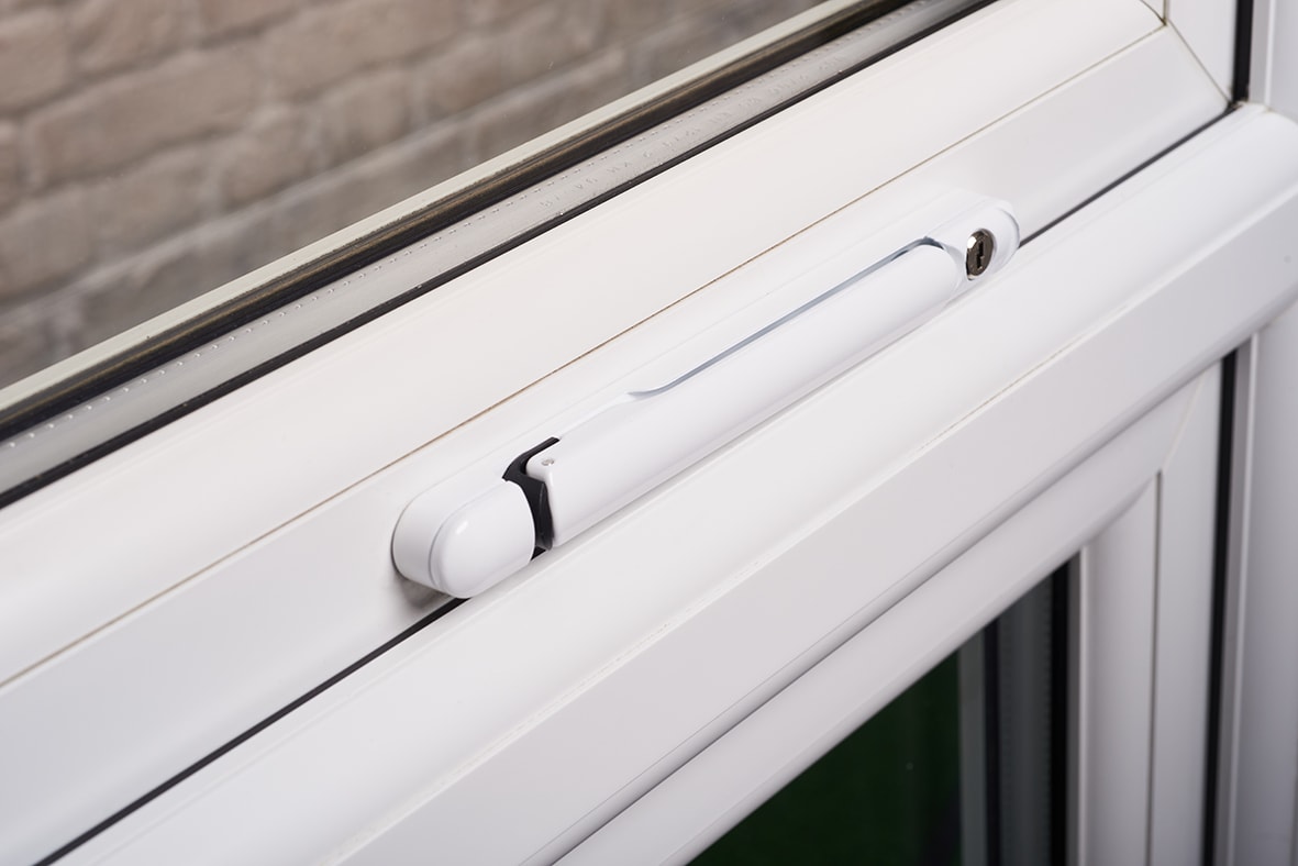 uPVC Inline Espagnolette Locking Multipoint Window Handle - 50mm Spindle - Dual - White - view 3