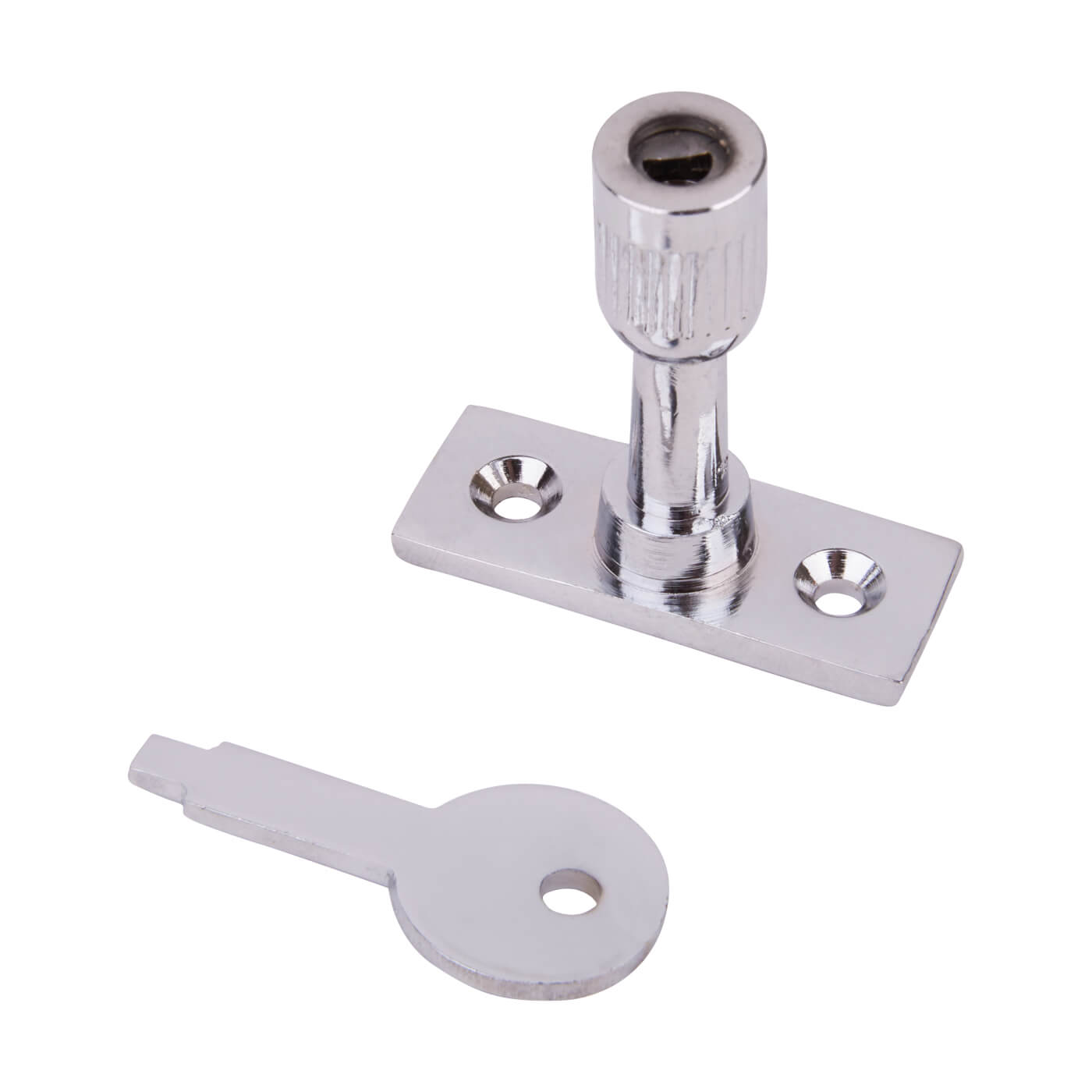 Locking Casement Window Stay Pin - Polished Chrome - view 2