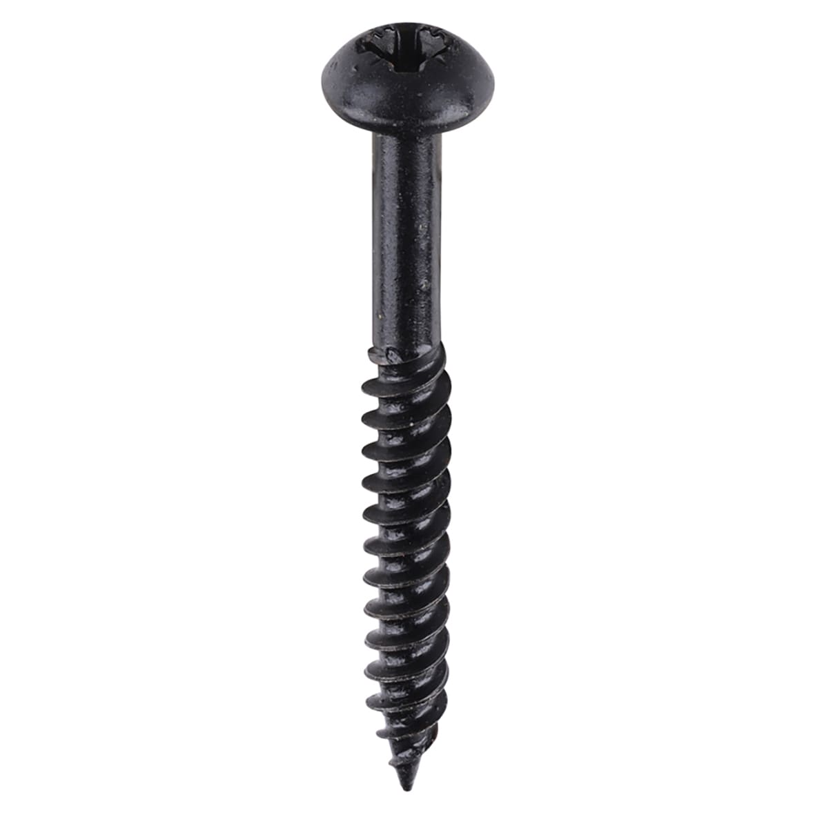 Blackjax Pozi Round Head Wood Screws - 8 x 1 1/2" - Exterior Black Organic - Pack of 200 - view 2