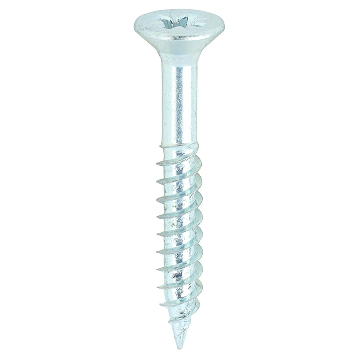 Twin Threaded Pozi Countersunk Wood Screws - 8 x 1 1/4" - Zinc Plated - Pack of 200 - view 3