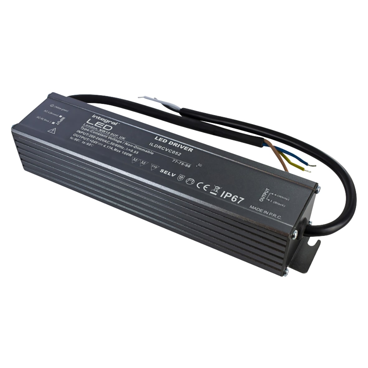 LED 24V 100W Constant Voltage LED Driver - - 200-240VAC - view 3