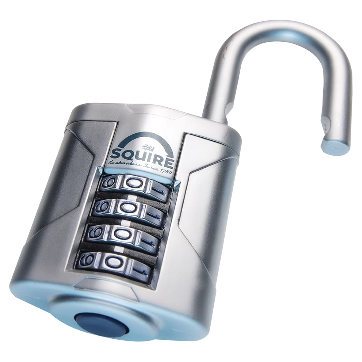 VULCAN COMBI 40 Combination Open Shackle Padlock - 40mm Body - 20 x 17mm Shackle - Blue - view 4