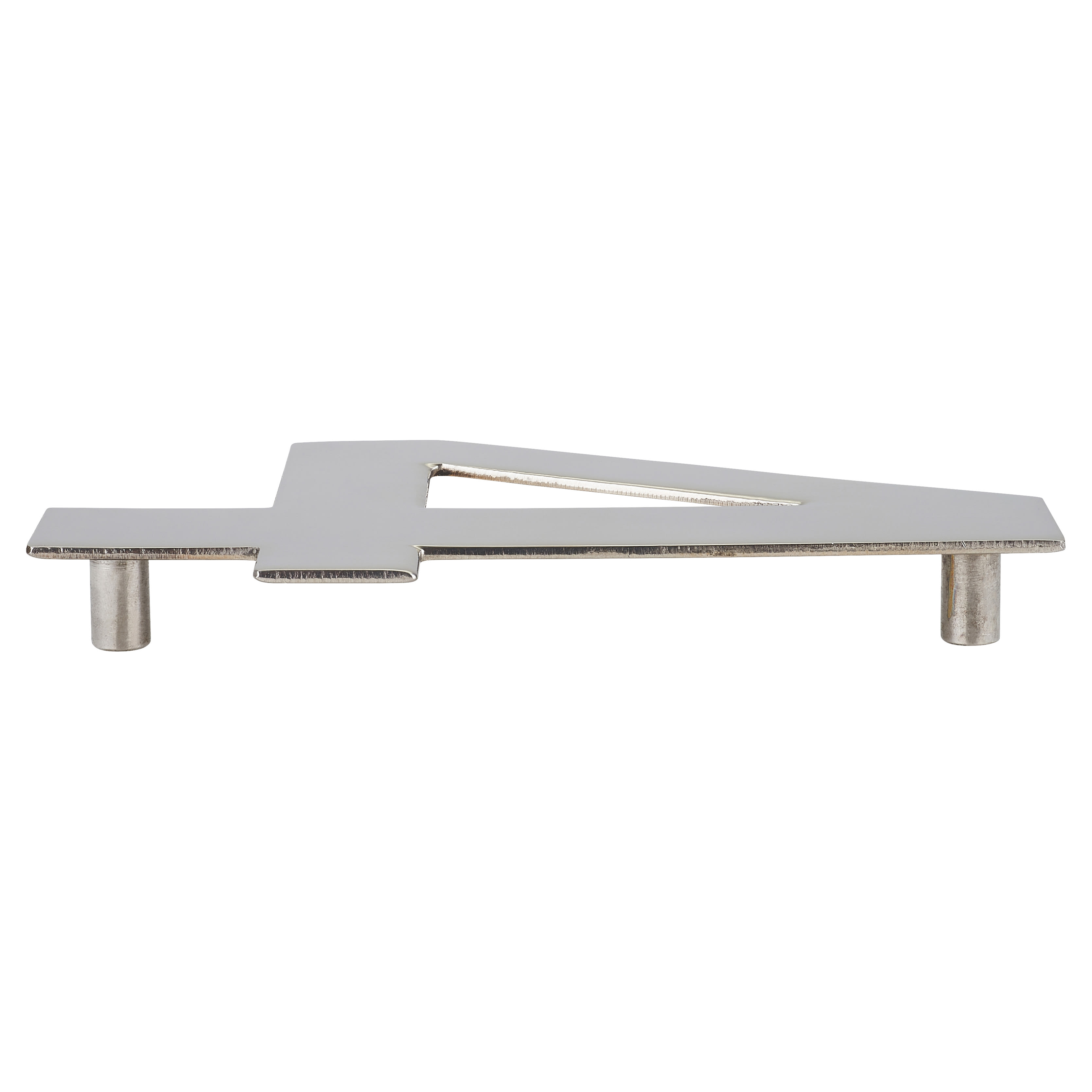 100mm Concealed Screw Fix Door Numeral - 4 - Polished Stainless Steel - view 3