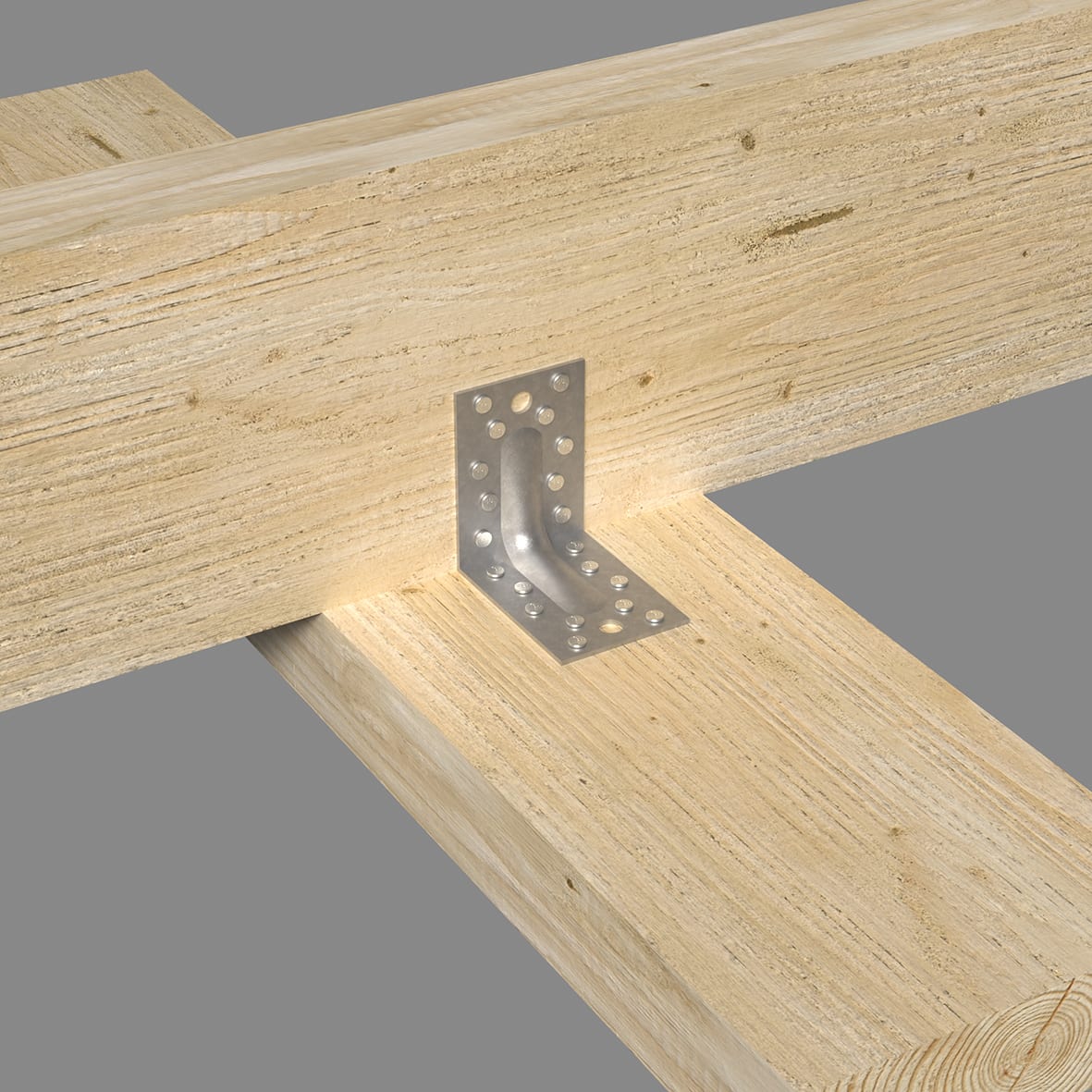 Reinforced Angle Bracket - 90 x 90 x 65mm - view 4
