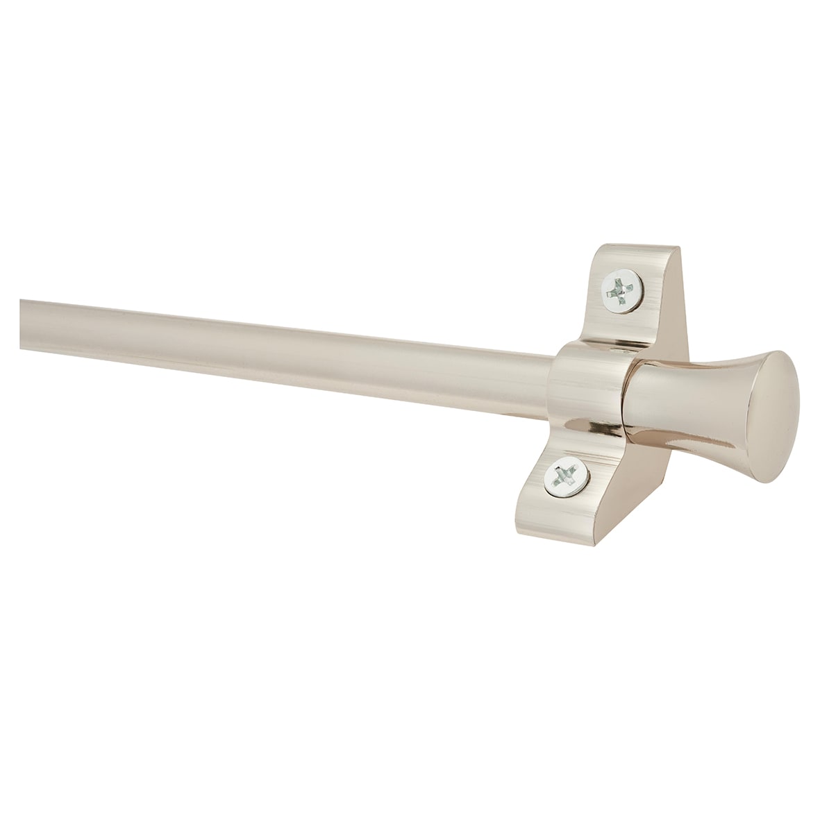 Stair Rod with Fluted Finials - 900mm Length - Polished Nickel - view 2