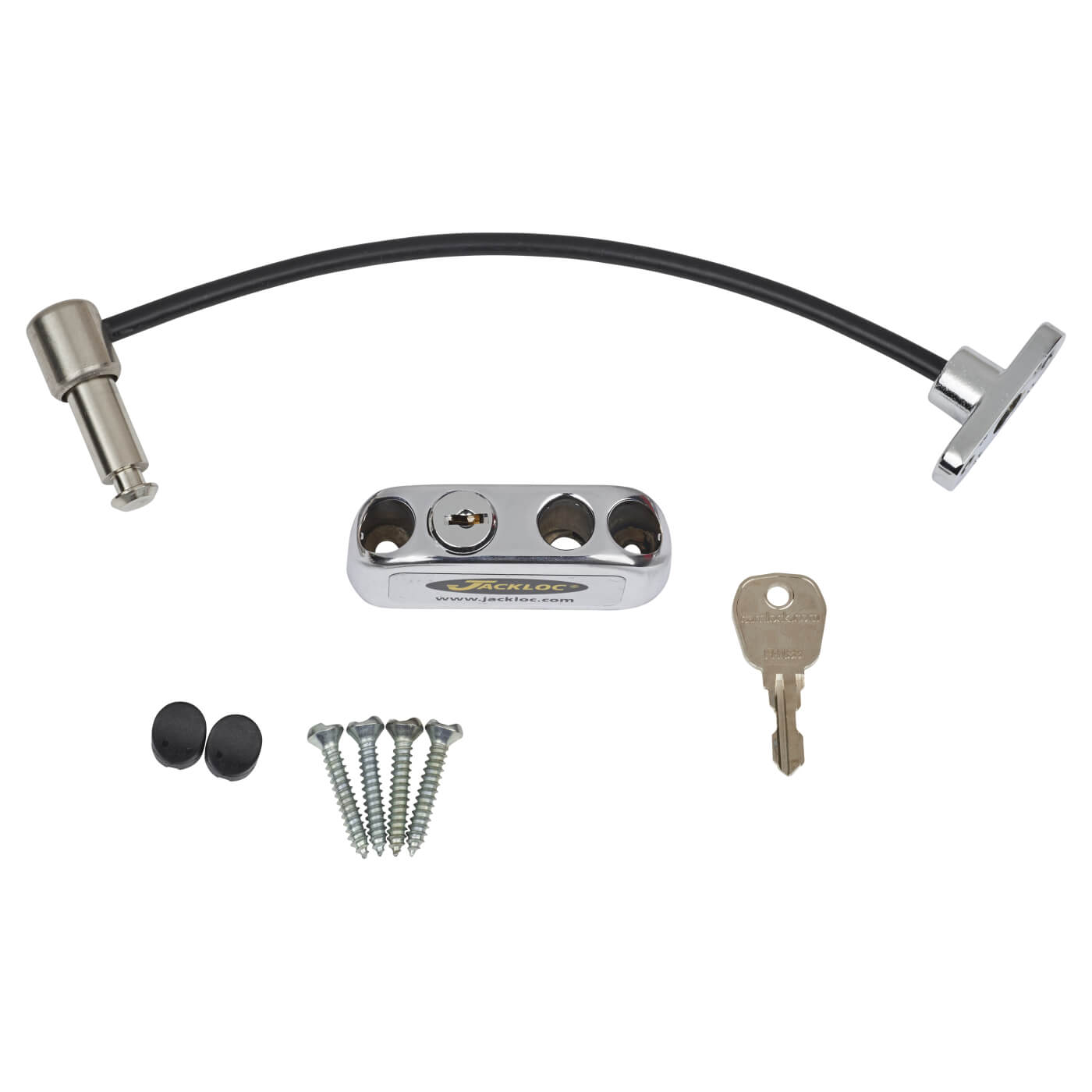 Pro-5 Key-Locking Cable Window Restrictor - Chrome - view 3