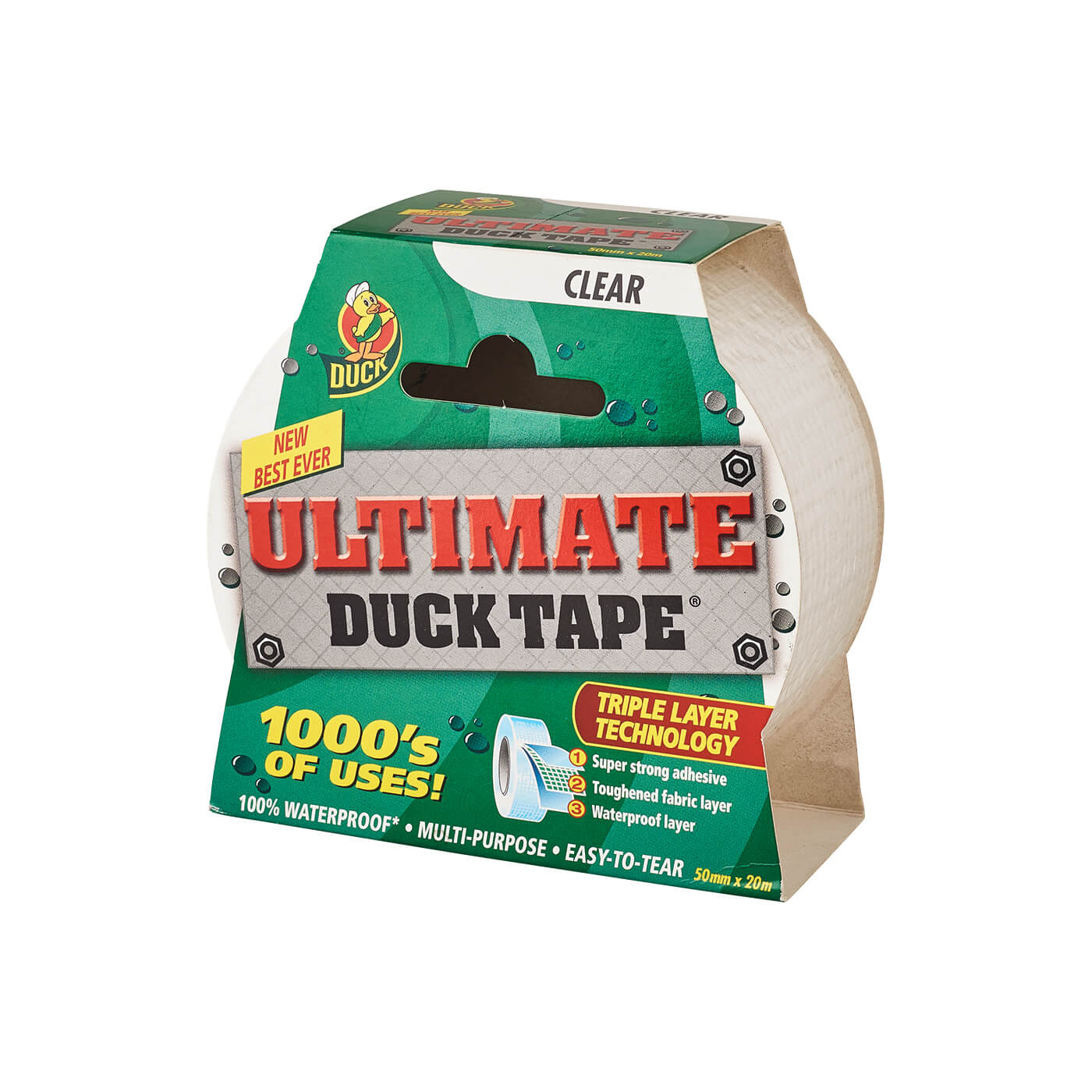 Duck Tape Ultimate Duct Tape - 50mm x 20m - Clear - view 2