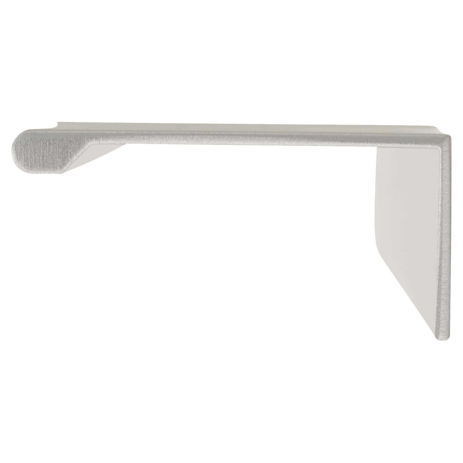 Serva Lipped Edge Cabinet Pull Handle - 160mm Centres - Brushed Aluminium - view 4