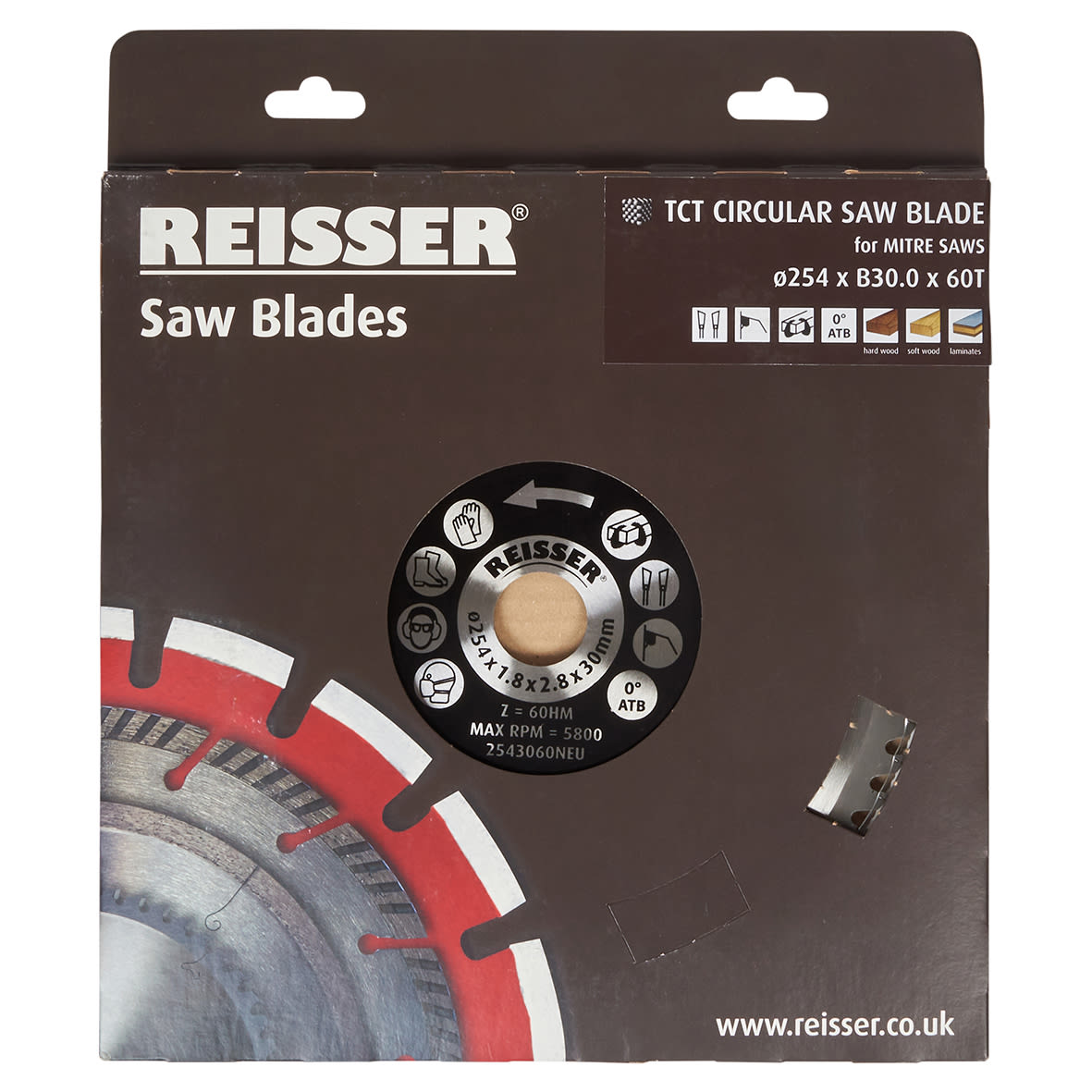 TCT Circular Saw Blade - 254 x 30mm - 60T - Wood - view 2