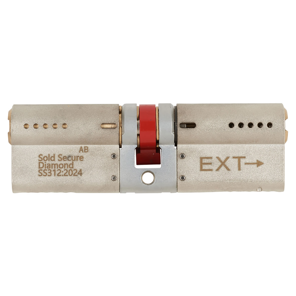 ALPS 3 Star PLUS Euro Double Cylinder - 50mm + 50mm - Satin Nickel/Brass - Keyed to Differ - view 2