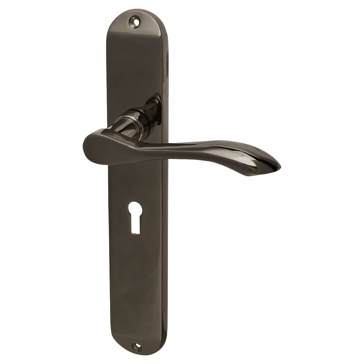 Black Nickel 3 Lever Sashlock Door Handles Kit - Altea Range - view 2