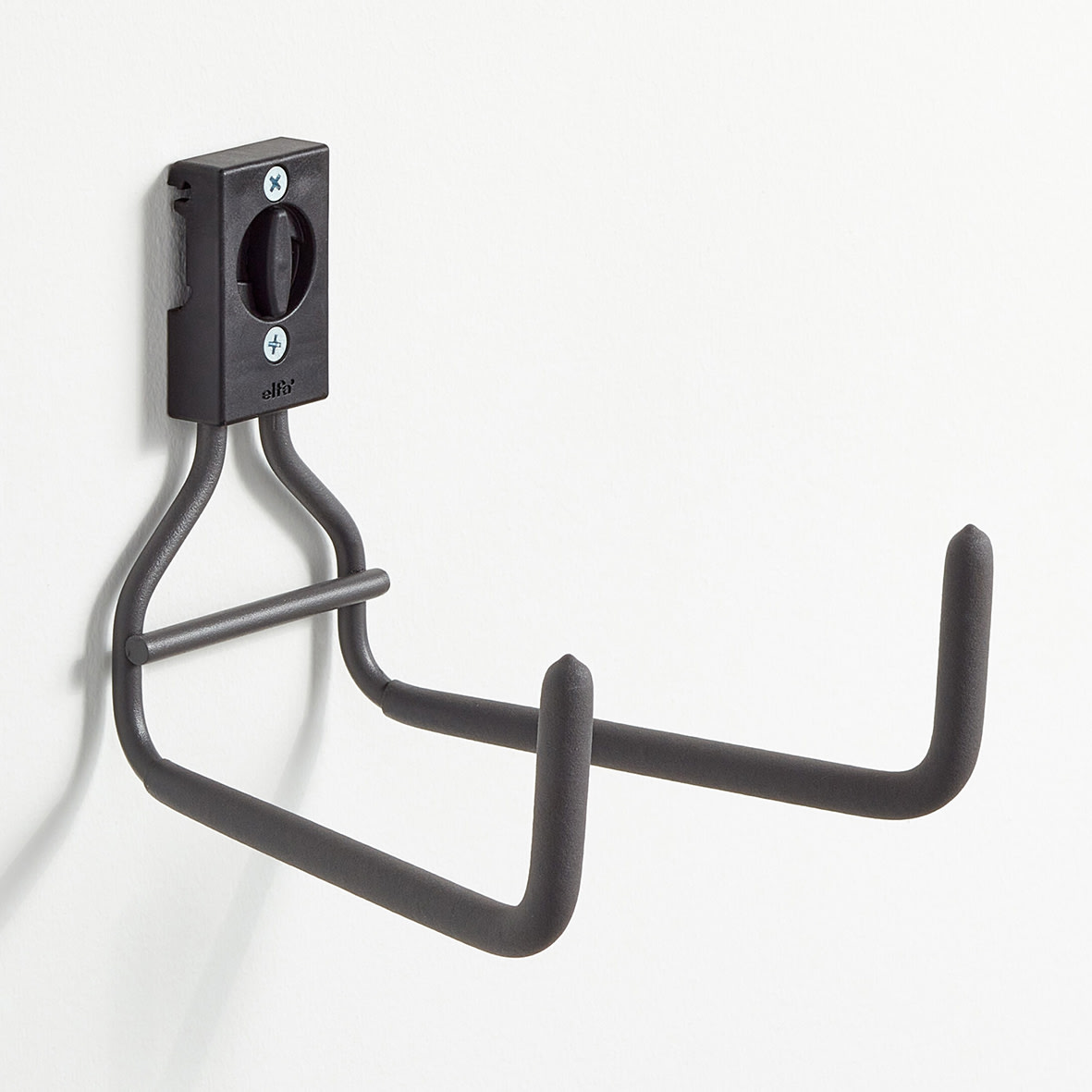 Garage+ Storage Top Track System - Wide Double L-Hook for Storage Track - Matt Grey - view 2