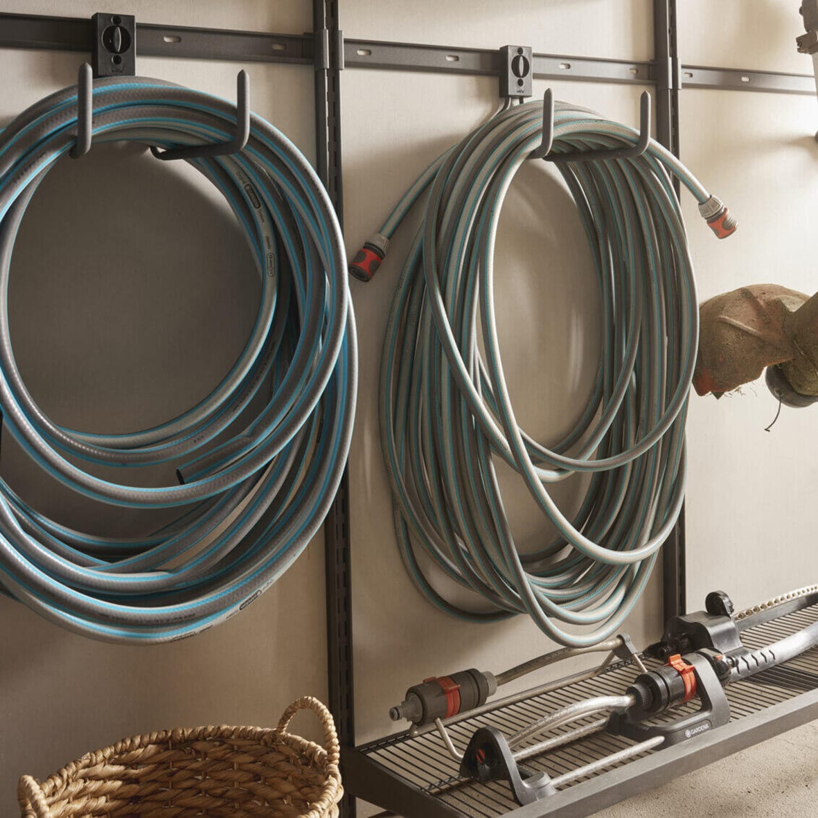 Garage+ Storage Top Track System - Wide Double L-Hook for Storage Track - Matt Grey - view 4