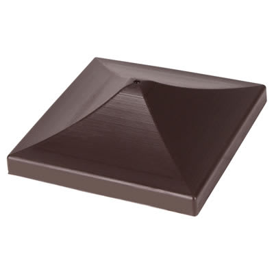 Fence Post Cap for 3" / 75mm Posts - Brown - Pack of 10 - view 2