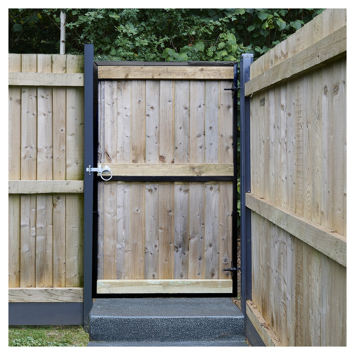 Advanced Adjustable Gate Frame Kit - 1950mm Gate Height - Black Powder Coated - view 5