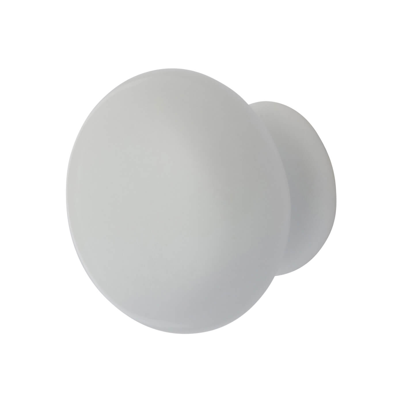 Ceramic/Porcelain Round Cabinet Knob - 35mm Diameter - White - view 2