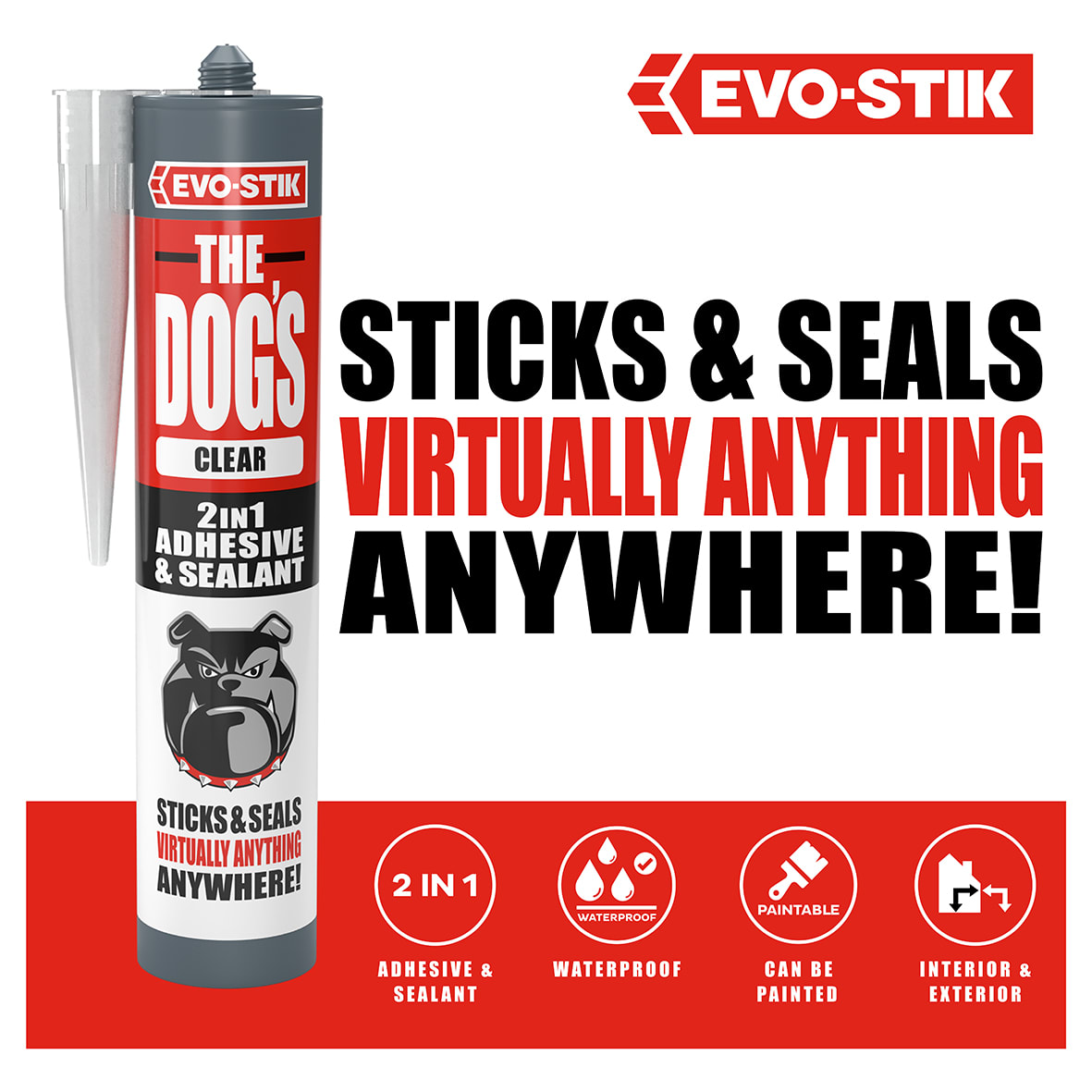 The Dog's Multi-Purpose Sealant & Adhesive - 290ml - Clear - view 3
