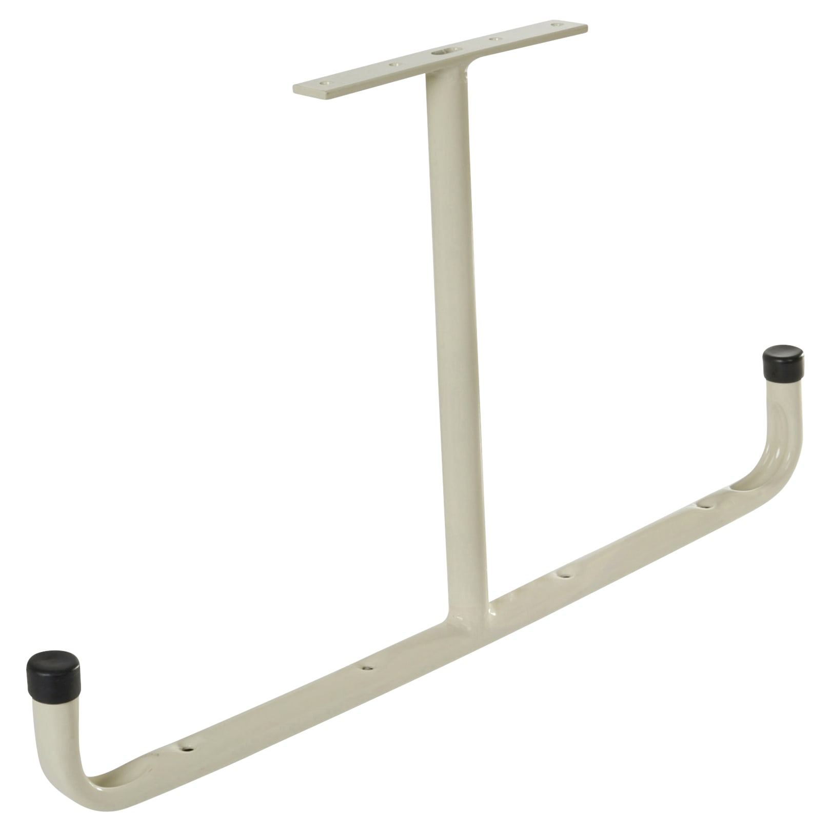 Heavy Duty Tubular Garage and Shed Ceiling Mount Storage T-Hook - 555mm Depth - Cream/Black - view 2