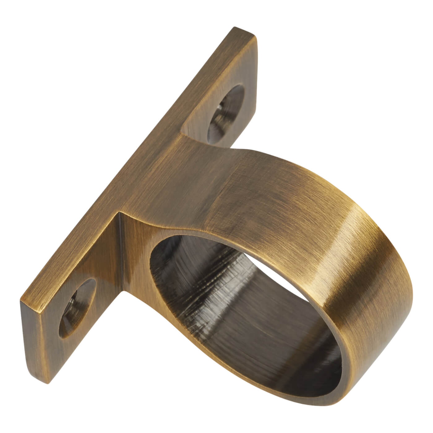 Marcus Standard Mounting Sash Window Ring Lift - 43 x 28mm - Antique Brass - view 2